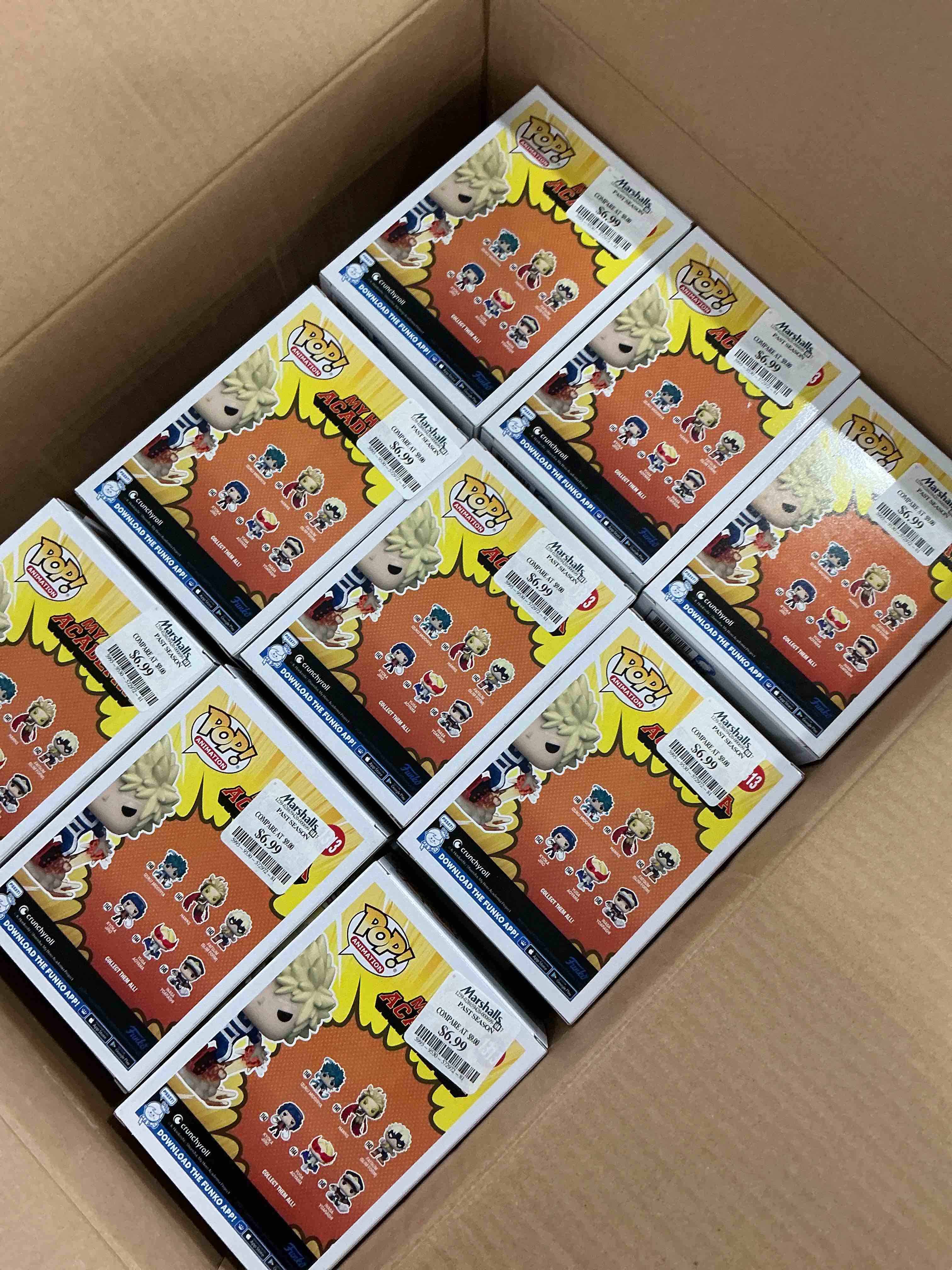 Condition photo showing New/Like New for 27 individual Funko Pop! Animation: My Hero Academia - Katsuki Bakugo Training Special Edition Multicolor Exclusive Vinyl Figure #1313