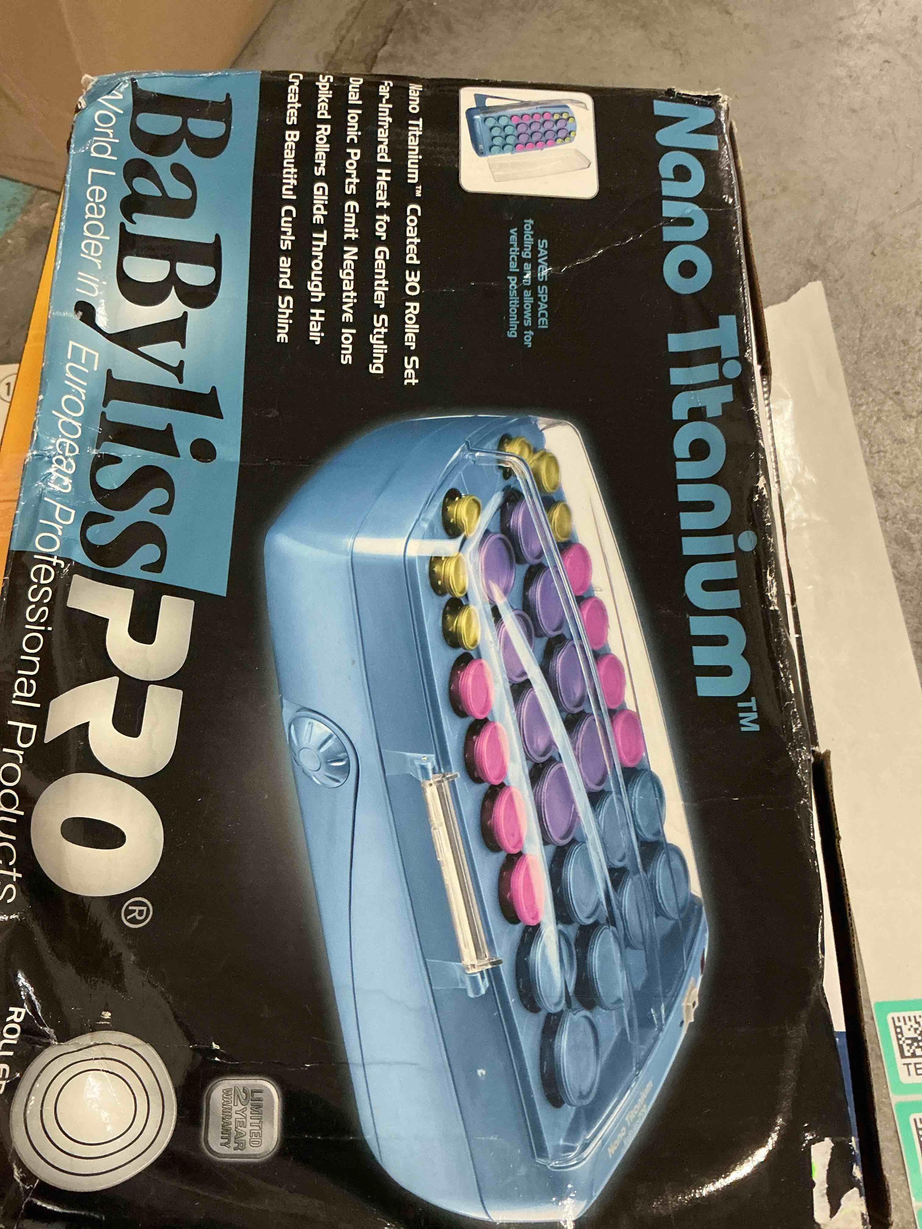 Condition photo showing As Is for BaBylissPRO Nano Titanium Professional Ionic 30-Roller Hairsetter