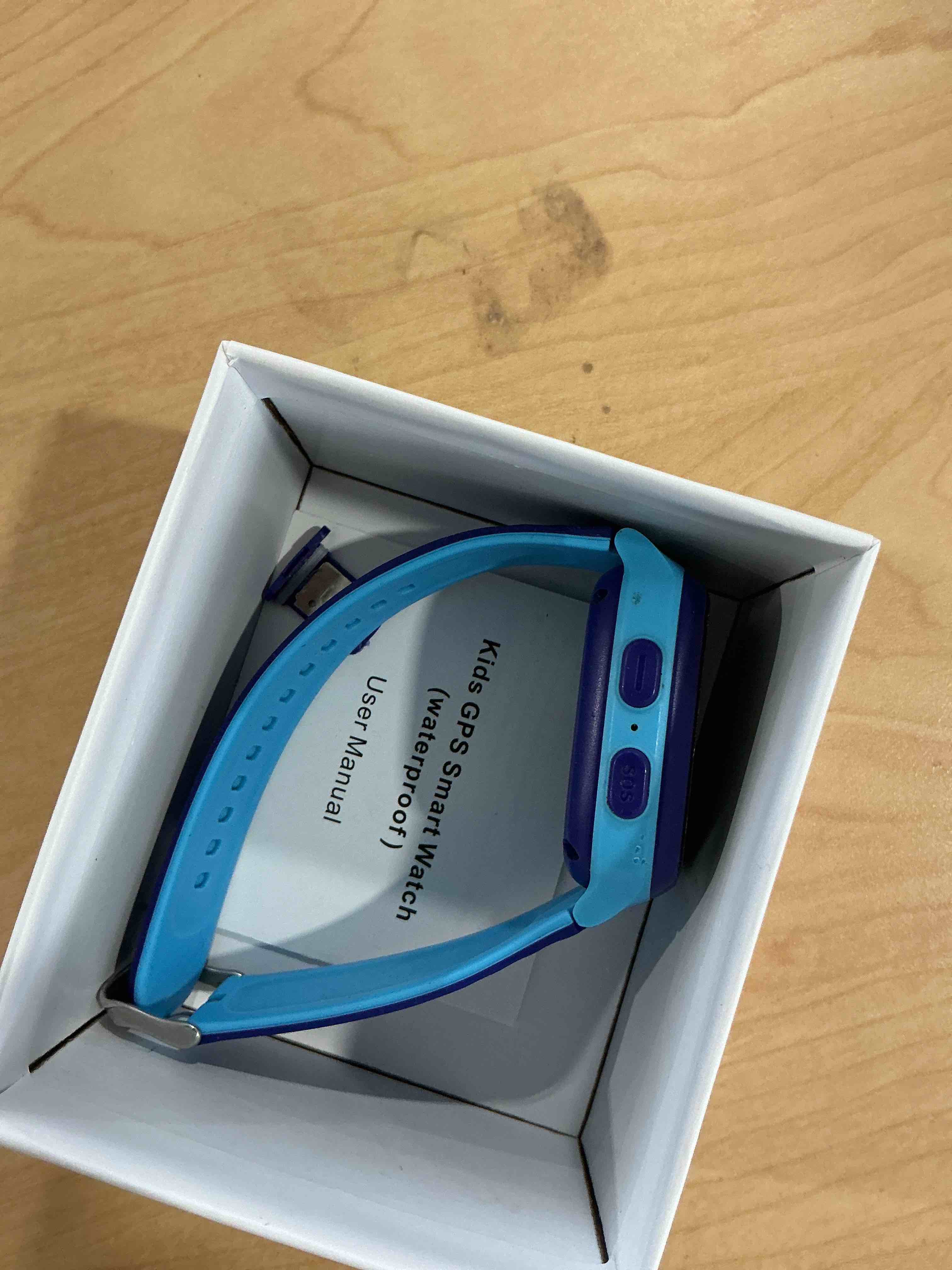 Condition photo showing Good Condition for 4G Kids Smart Watch GPS Tracker - Smartwatch with Two Way Call Video Calling 7 Puzzle Games Voice Chat SOS School Mode Pedometer Geo-Fence Touch Screen Alarm Clock Smartwatches for Boys Girls Blue