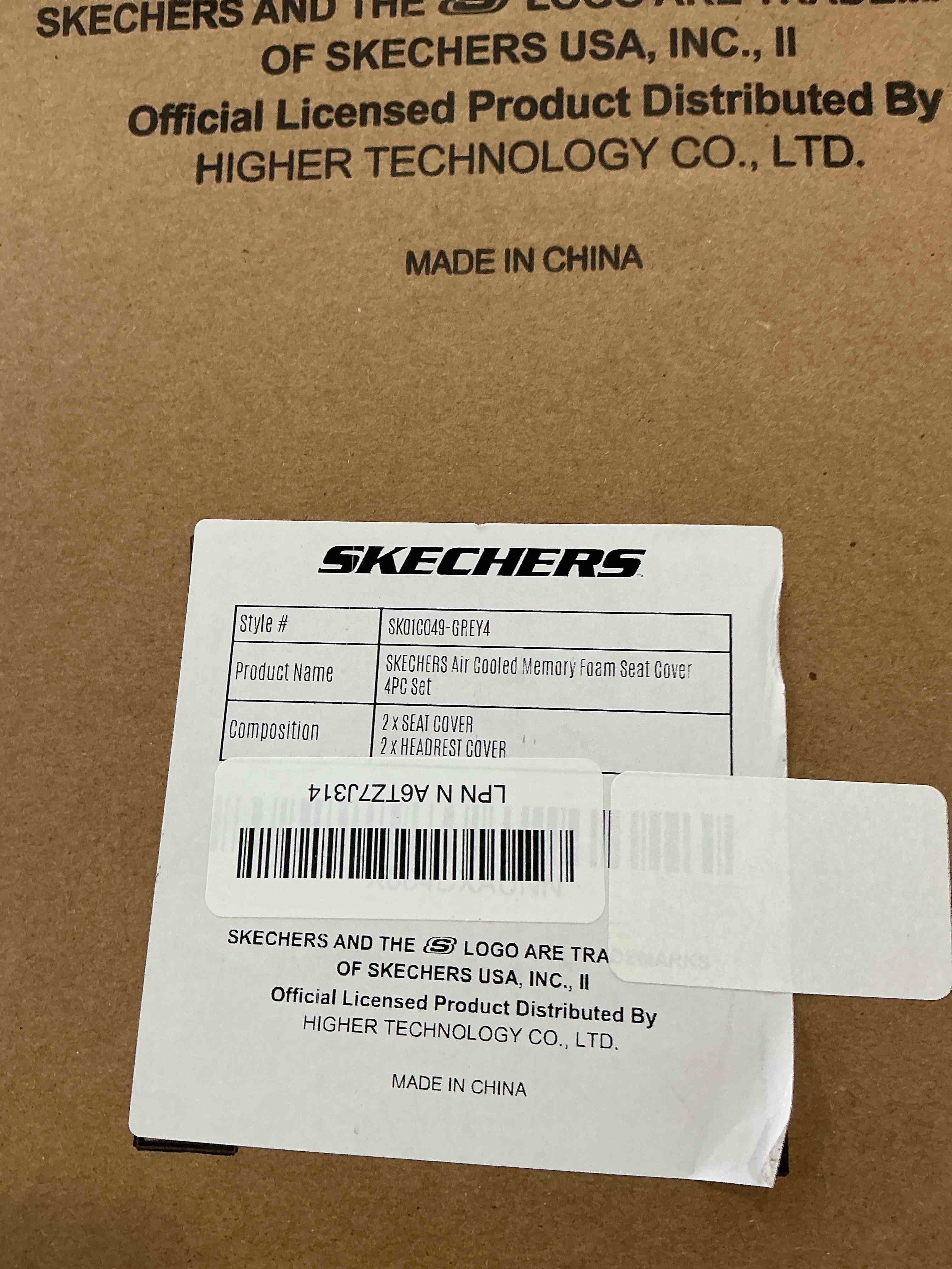 Condition photo showing New/Like New for Skechers Memory Foam Seat Covers,Thick Cool Touch Fabric Seat Covers,Front Seat Covers Airbag Compatible,Automotive Comfort Protection for Most Cars,Vans,Trucks,SUV,Floor Grey Black and Grey Two Front