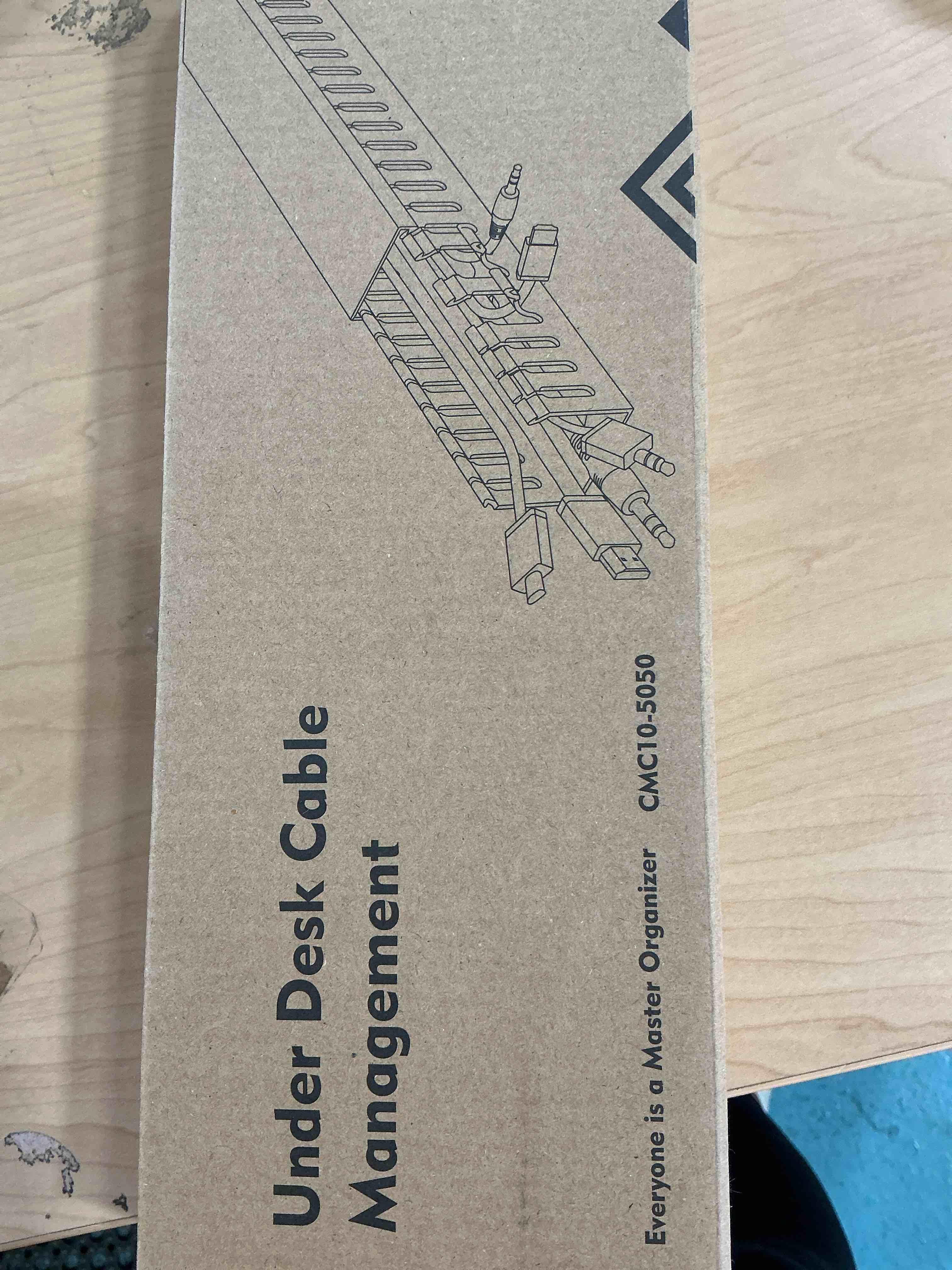 Condition photo showing New/Like New for Yecaye 62.8in(4x15.7in) Cable Raceway, Large Under Desk Cable Management for Server Rack Wire Raceway, Wire Management Tray, Cord Organizer for Gaming Desk, Black Large Black