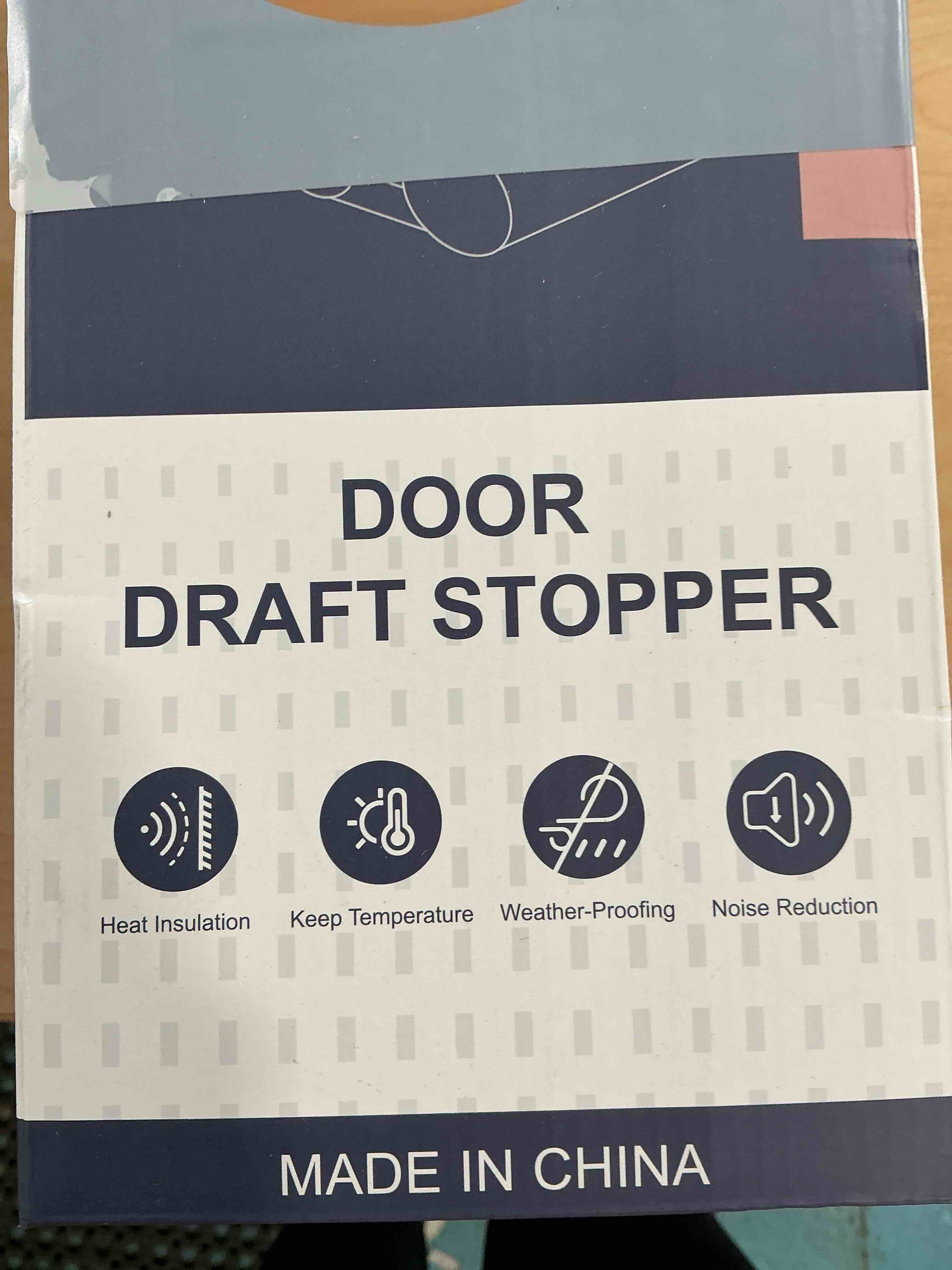Condition photo showing New/Like New for MAGZO Door Draft Stopper, 36 Inch Adjustable Under Door Gap Filler, Fits 30'' - 36'' Bottom Widths, Seals Gaps up to 1.7", Soundproof Sweep Blocks Air, Noise, Light, Dust- Grey Gray 36 Inch
