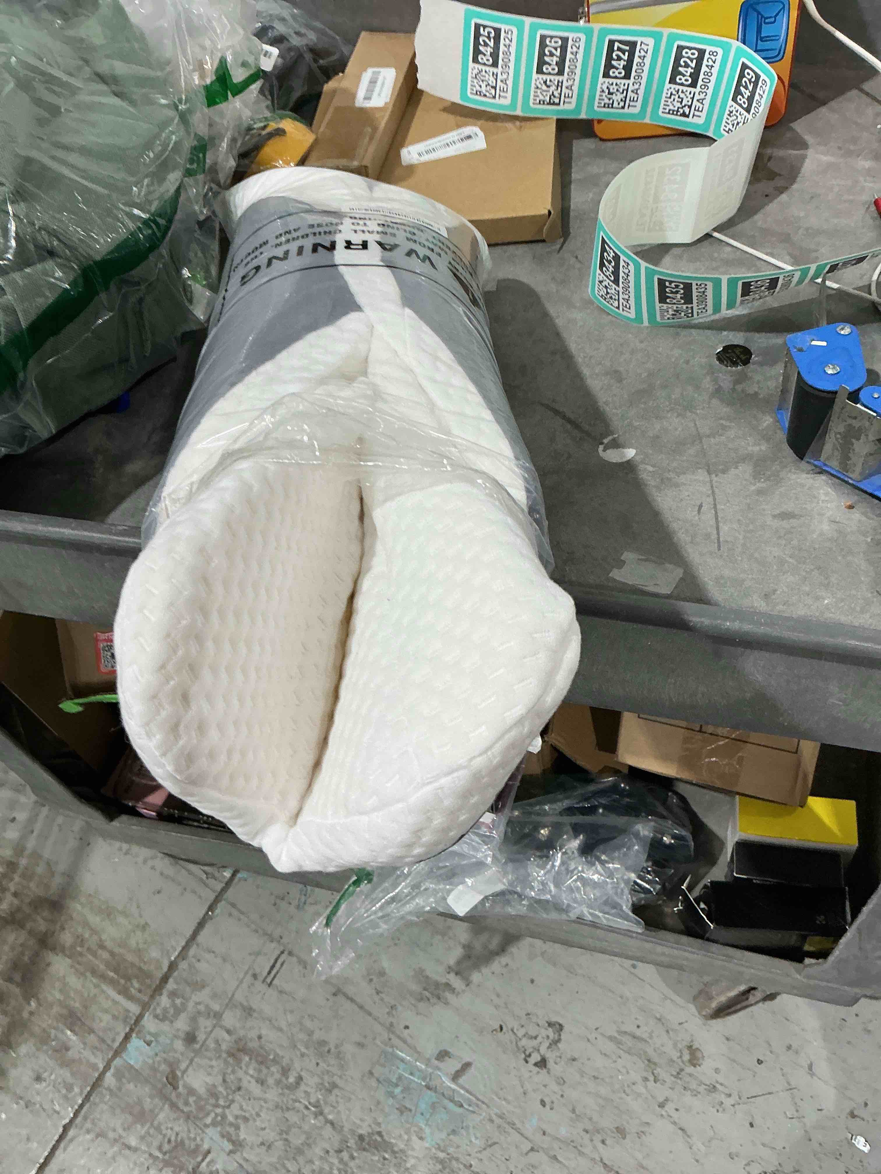 Condition photo showing New/Like New for Ergo Pillow for Sleep Apnea, Neck Pain, and Snoring Relief, Cervical Contoured Pillow for Side Sleepers, Orthopedic Memory Foam with Ergonomic Support for Back and Stomach Sleeping