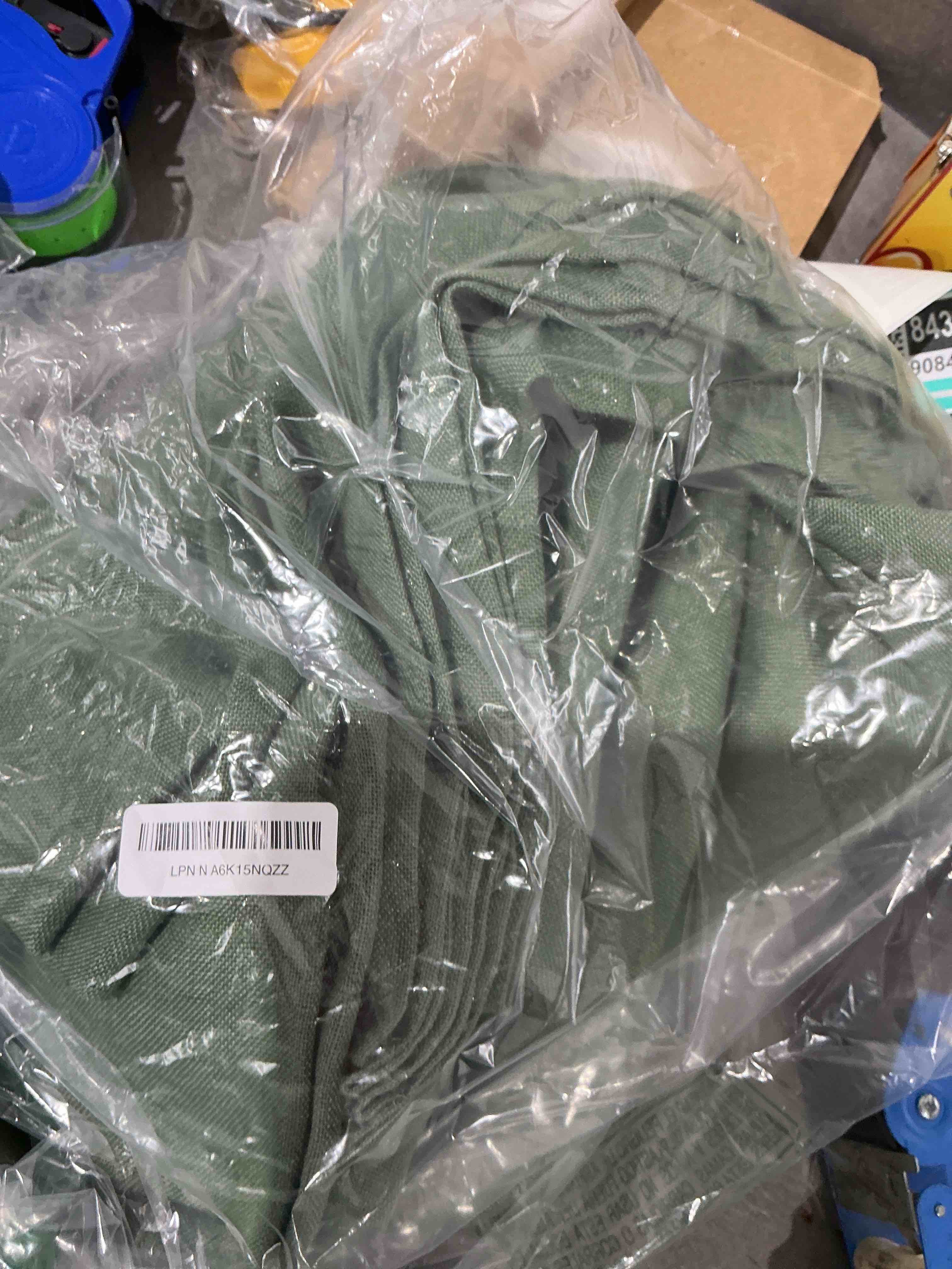 Condition photo showing New/Like New for MIULEE Olive Green Linen Curtains 108 Inches Long for Bedroom Living Room, Soft Thick Linen Textured Window Drapes Semi Sheer Light Filtering Back Tab Rod Pocket Christmas Decor, 2 Panels 52"W x 108"L (Pack of 2) Olive Green