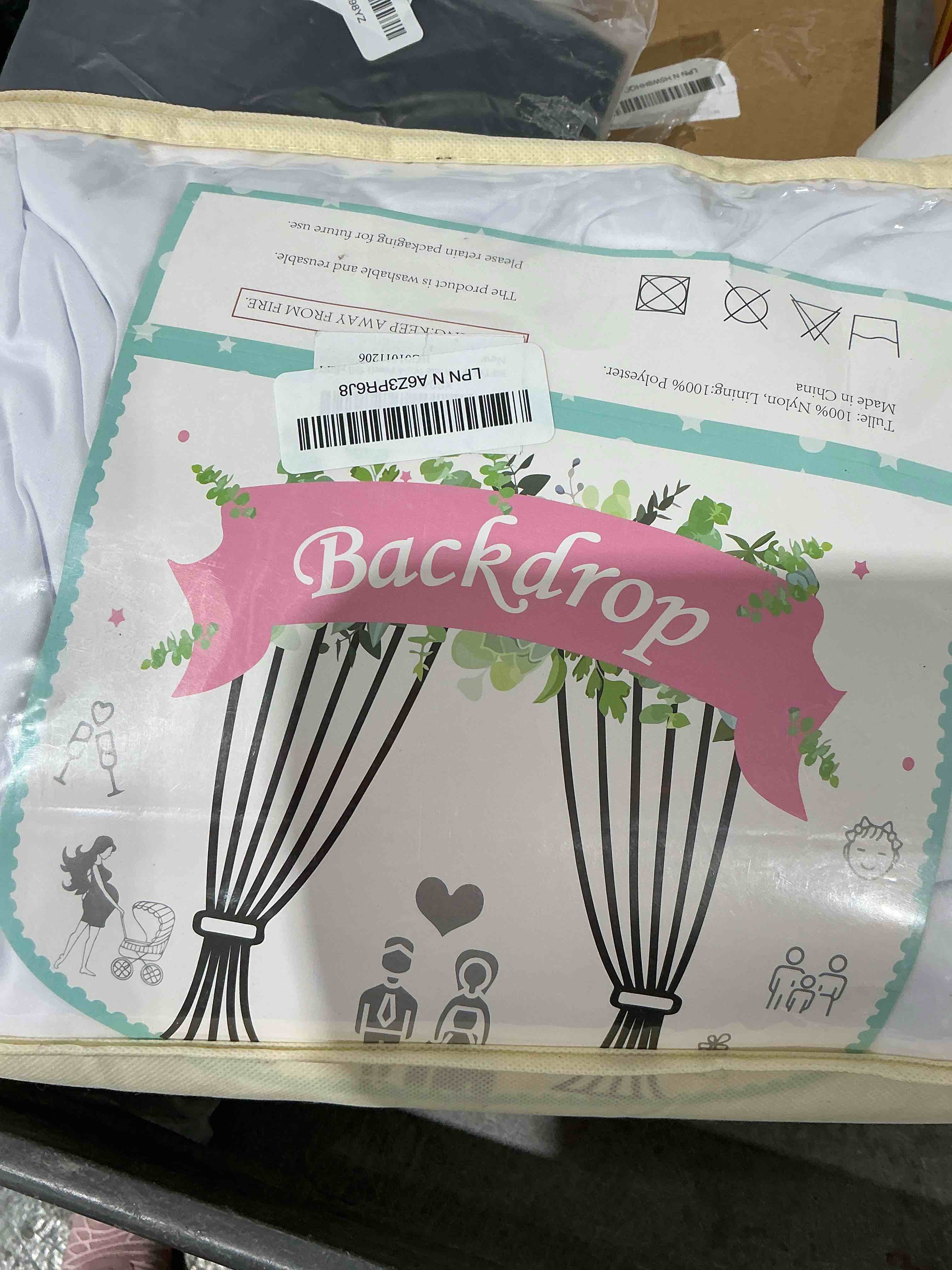 Condition photo showing New/Like New for 30FTx12FT White Wrinkle-Free Wedding Backdrop Curtain -Silky Washable White Polyester Drapes for Baby Showers, Birthday Parties, Photography, and Wedding Receptions-6 Panels 5FTx12FT White W5' x H12'(6 panels)