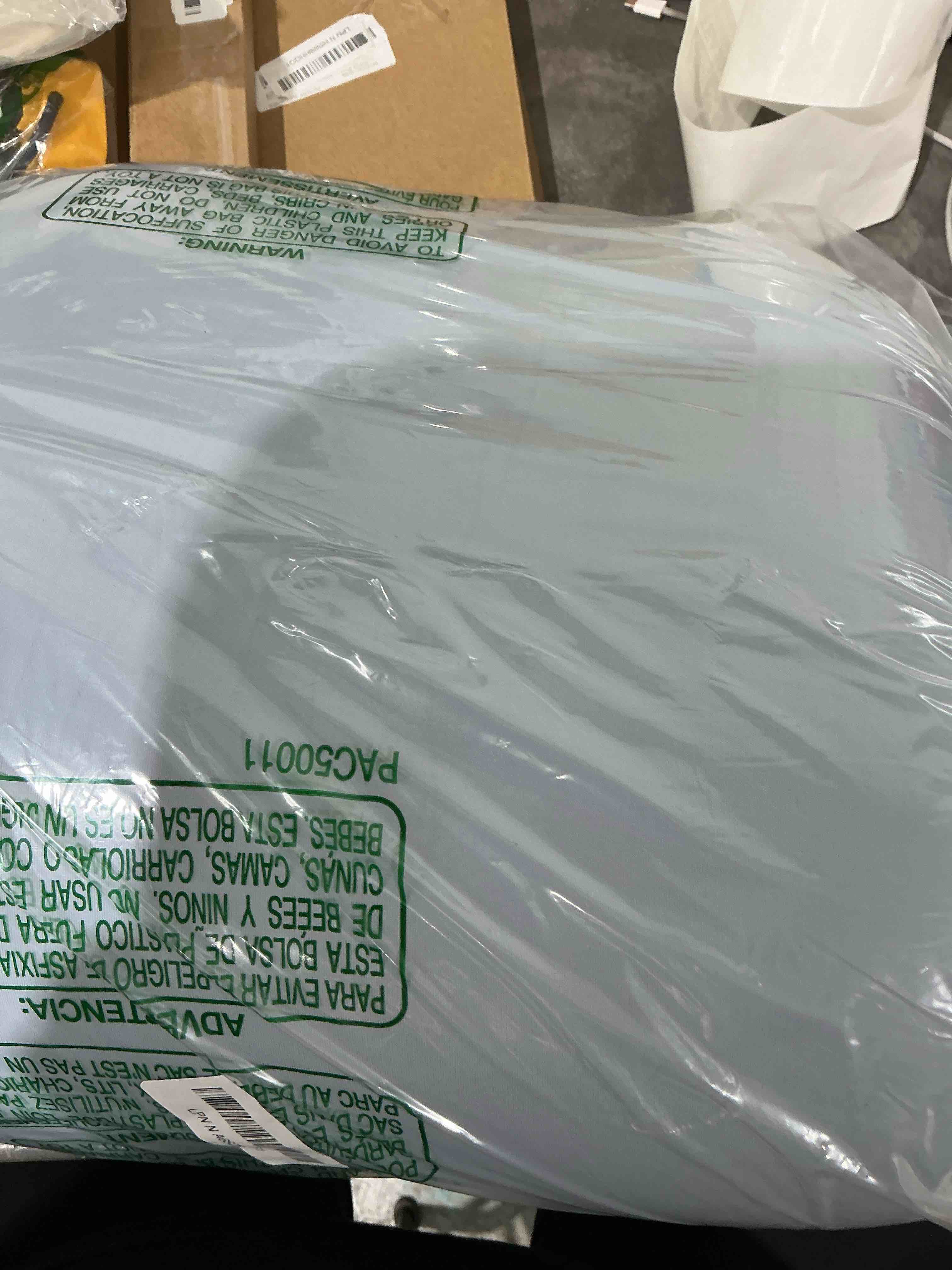 Condition photo showing New/Like New for HighBeds Cervical Neck Pillow for Memory Foam – Soft Ergonomic Side Sleeper Pillow for Neck Pain Relief, Ice Silk Zipperless Pillowcase, Eco-Friendly and Durable Material Light Blue