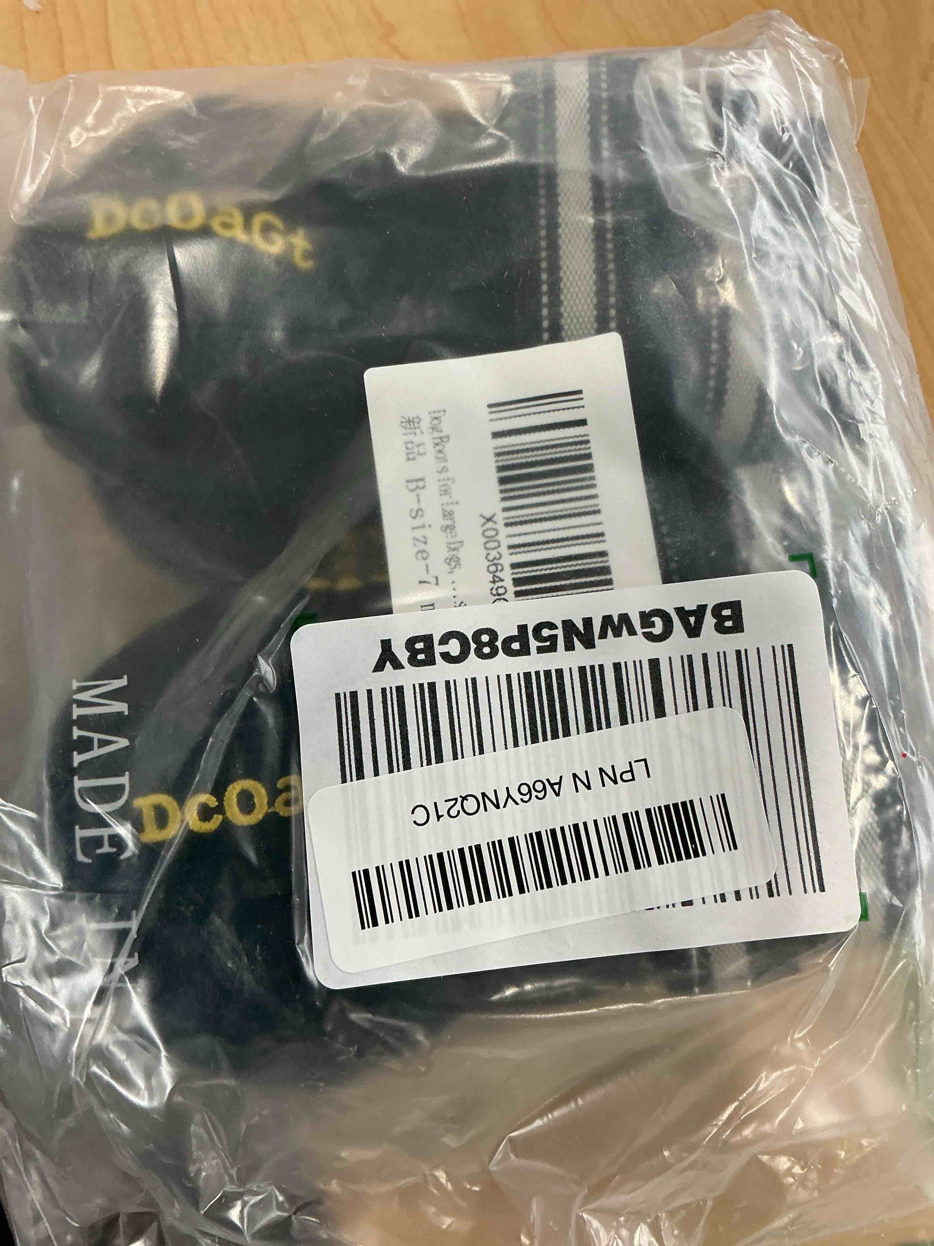 Condition photo showing Good Condition for DcOaGt Dog Shoes for Large Dogs, Anti-Slip Dog Boots & Paw Protectors for Hot Pavement Summer Snow Hiking Walking, Waterproof Breathable and Reflective Dog Booties for Large Size Dogs 4PCS Black Size 7:for paw width 2.8-3.0 inches (Pack of 4)