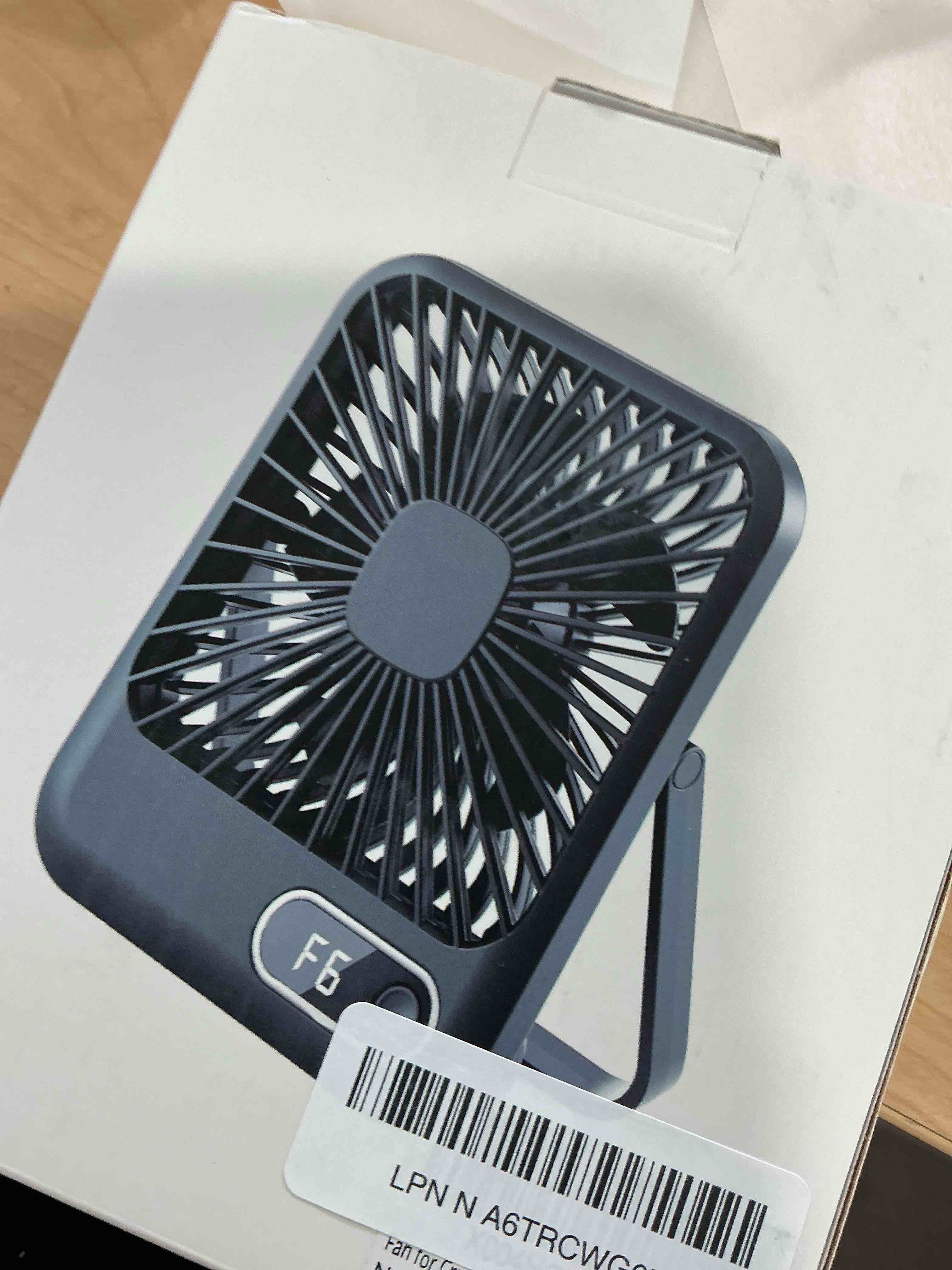 Condition photo showing New/Like New for Cruise Fan Cabin Approved - Magnetic Hook Included To Hang On Walls - Portable USB Rechargeable & Plug-In, Timer Function & 5-Speed Adjustable, White Noise, Long Battery Life, Perfect for 2025 Cruises Black - 2000mAh Battery