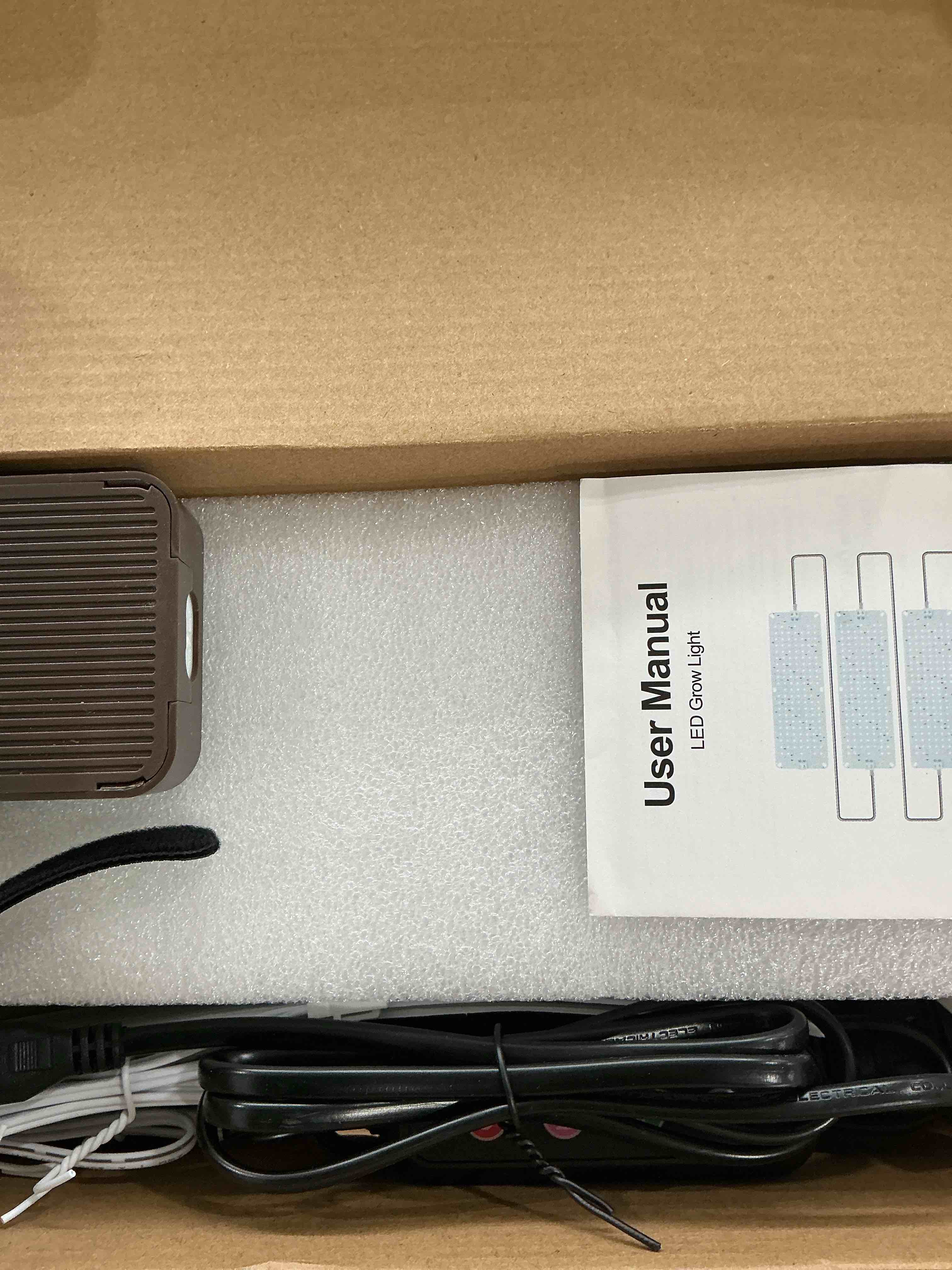 Condition photo showing New/Like New for 3Pack Flat Panel Grow Lights for Indoor Plants, Seed Starting, Vegetables with 4/8/12 Hr Timer, 30W Full Spectrum LED Plant Growing Lamps for Cabinet/Shelves/Greenhouse, Plug-and-Play, Connect Freely Panel Grow Light(3Pack)