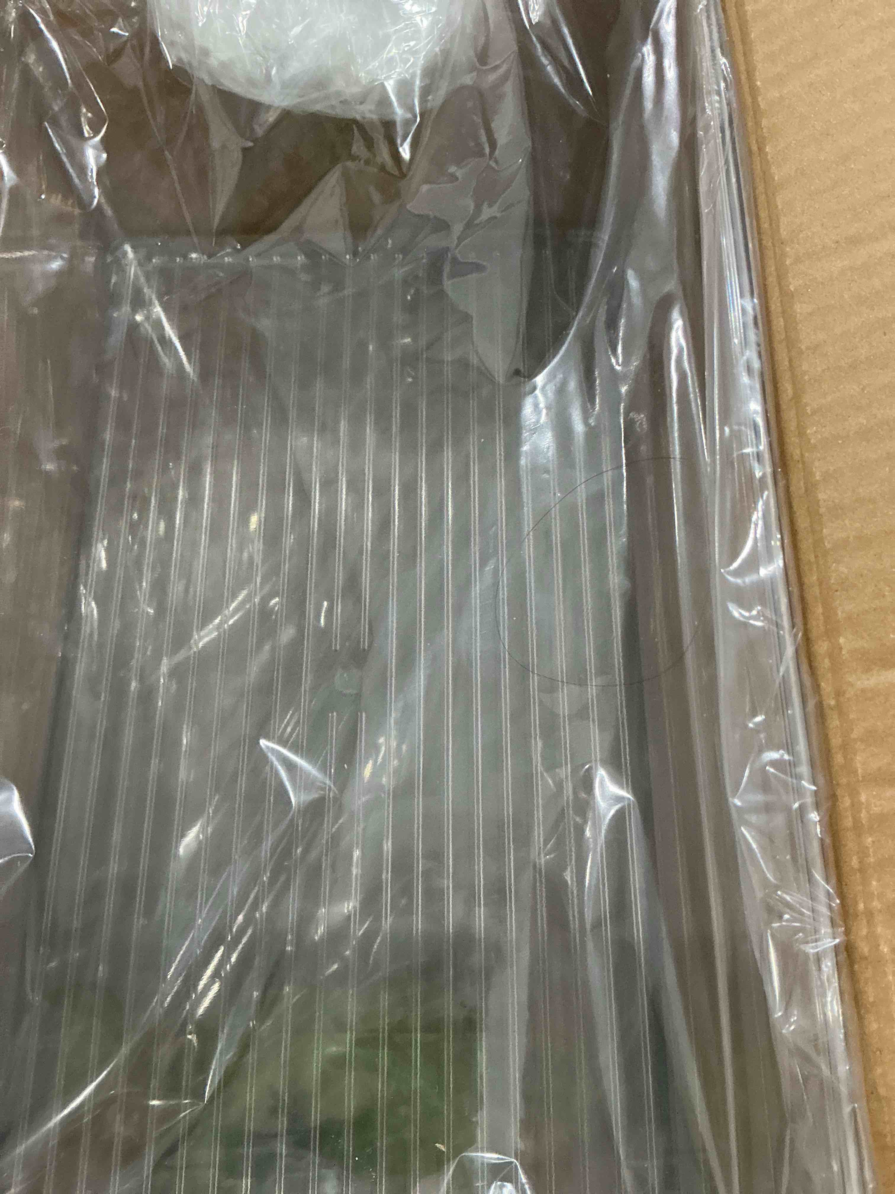 Condition photo showing New/Like New for Hudgan 2 Pack Deep Freezer Organizer Bins, Straight Side Stackable Chest Freezer Storage Bins, Pantry organizers and Storage, Food-Grade Plastic