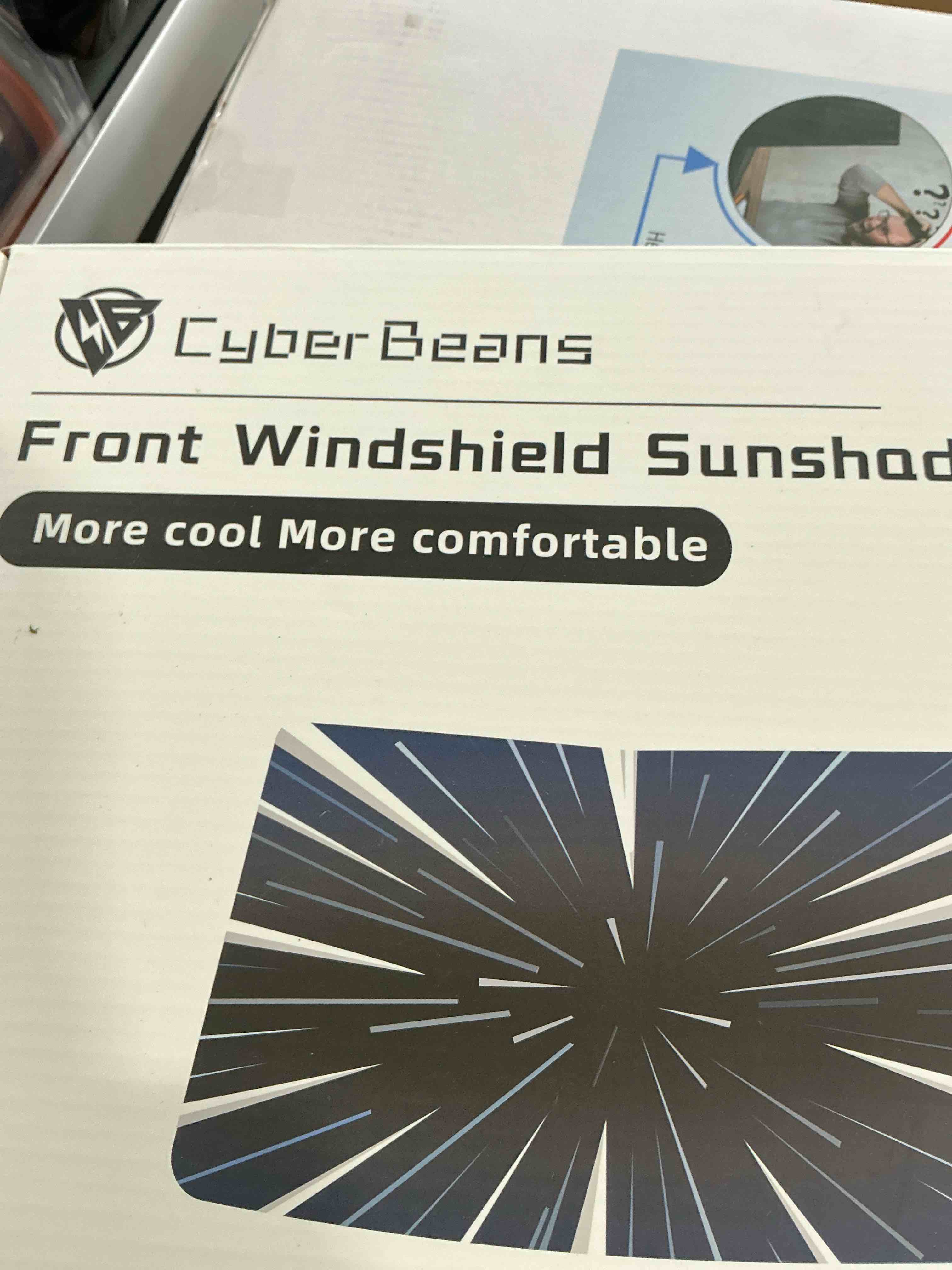 Condition photo showing New/Like New for Ludicrous Sunshade for Tesla Model S/3/X/Y Front Windshield Sun Shade Accessories Juniper/Highland Foldable Car Window Sun Blocker with Organizer Bag,Triple-Coated Triple Layer