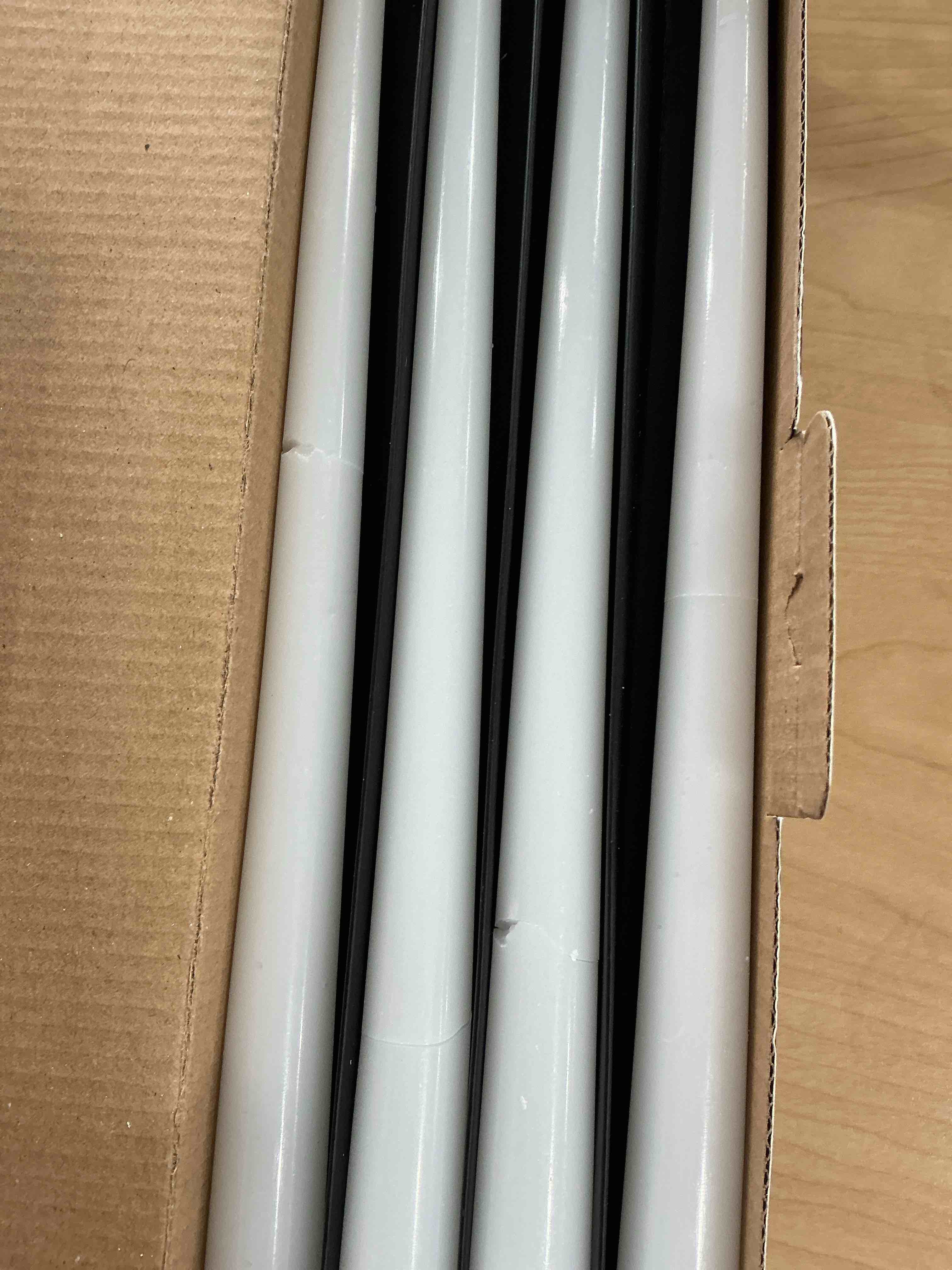 Condition photo showing As Is for CANDWAX 12 inch White Taper Candles - Set of 12 Candle Sticks Ideal for Christmas Decorations - Dripless Smokeless Long Burning Unscented White Candlesticks - Tapered Christmas Candles for Home Decor