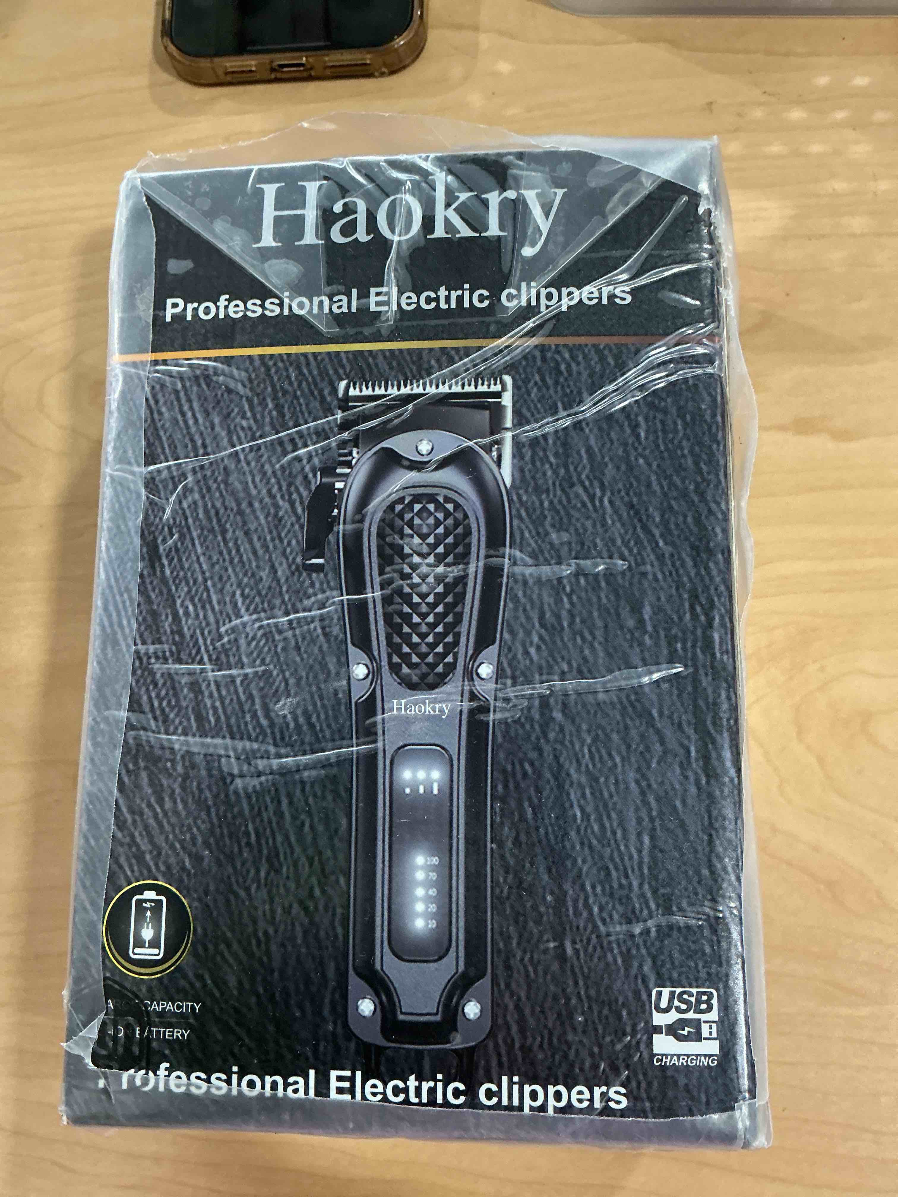 Condition photo showing New/Like New for Hair Clippers for Men Professional - Cordless&Corded Barber Clippers for Hair Cutting & Grooming Rechargeable Beard Trimmer