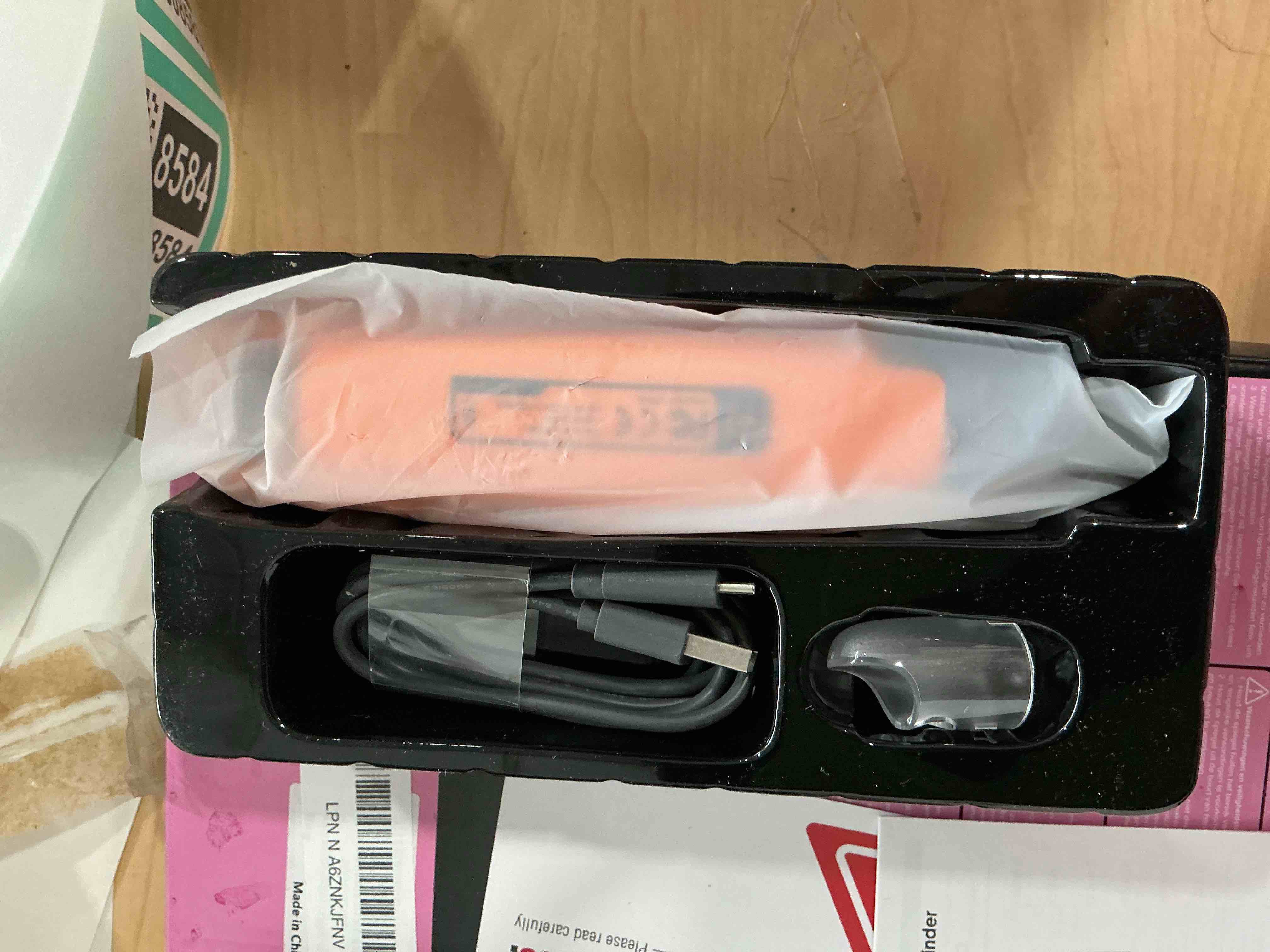Condition photo showing New/Like New for Casfuy New 6-Speed Dog Nail Grinder - 50% More Power Dog Nail Trimmers with 2 LED Lights Quiet 7h Running Time Electric Pet Nail Grinder File Toenail Grinder for Large Medium Small Dogs & Cats (OR) Orange