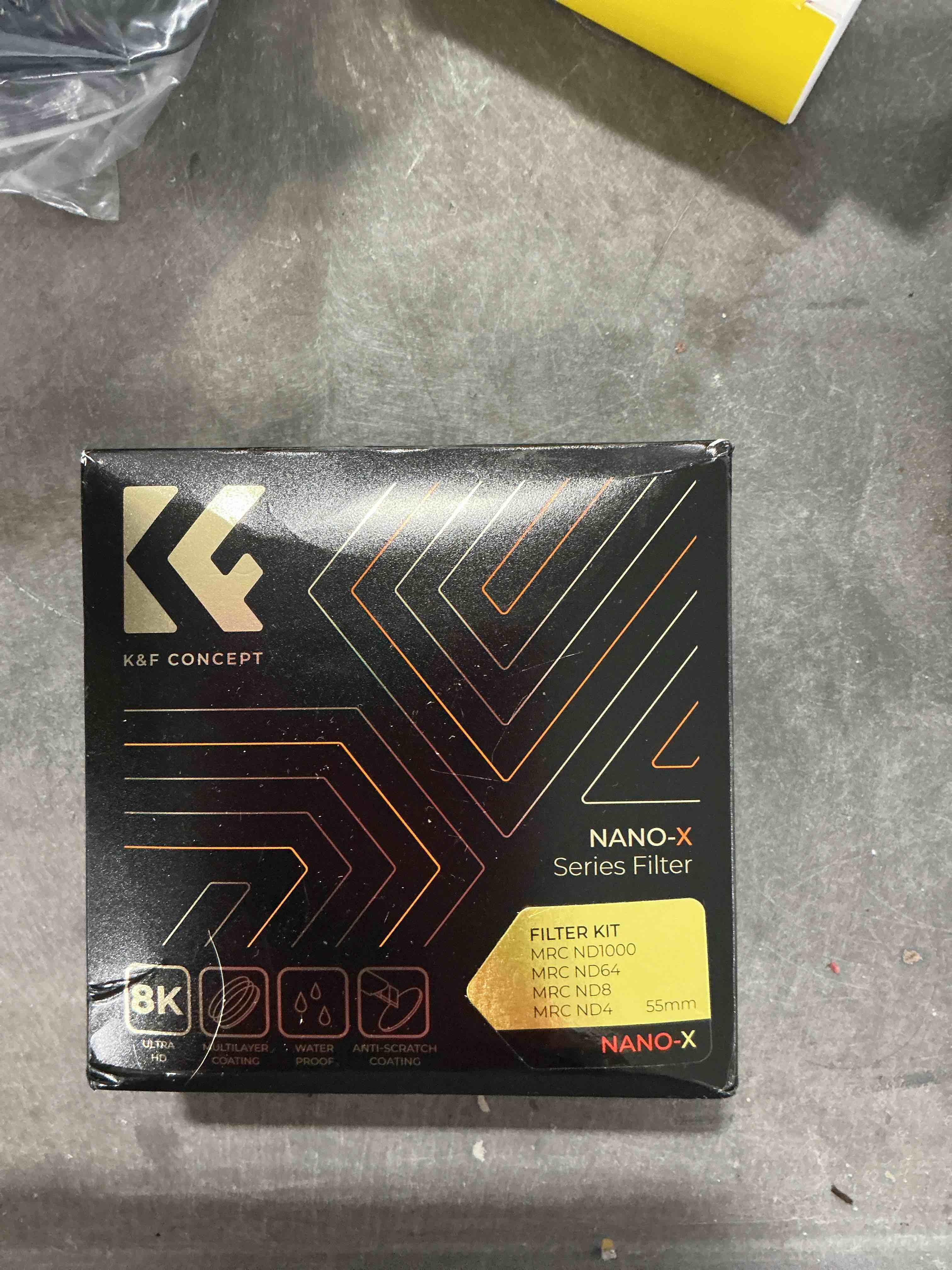Condition photo showing New/Like New for K&F CONCEPT 55mm Fixed ND4 ND8 ND64 ND1000 Lens Filters Kit-Optical Glass Neutral Density Lens Filter with 28 Multi-Coated (Nano-X Series)