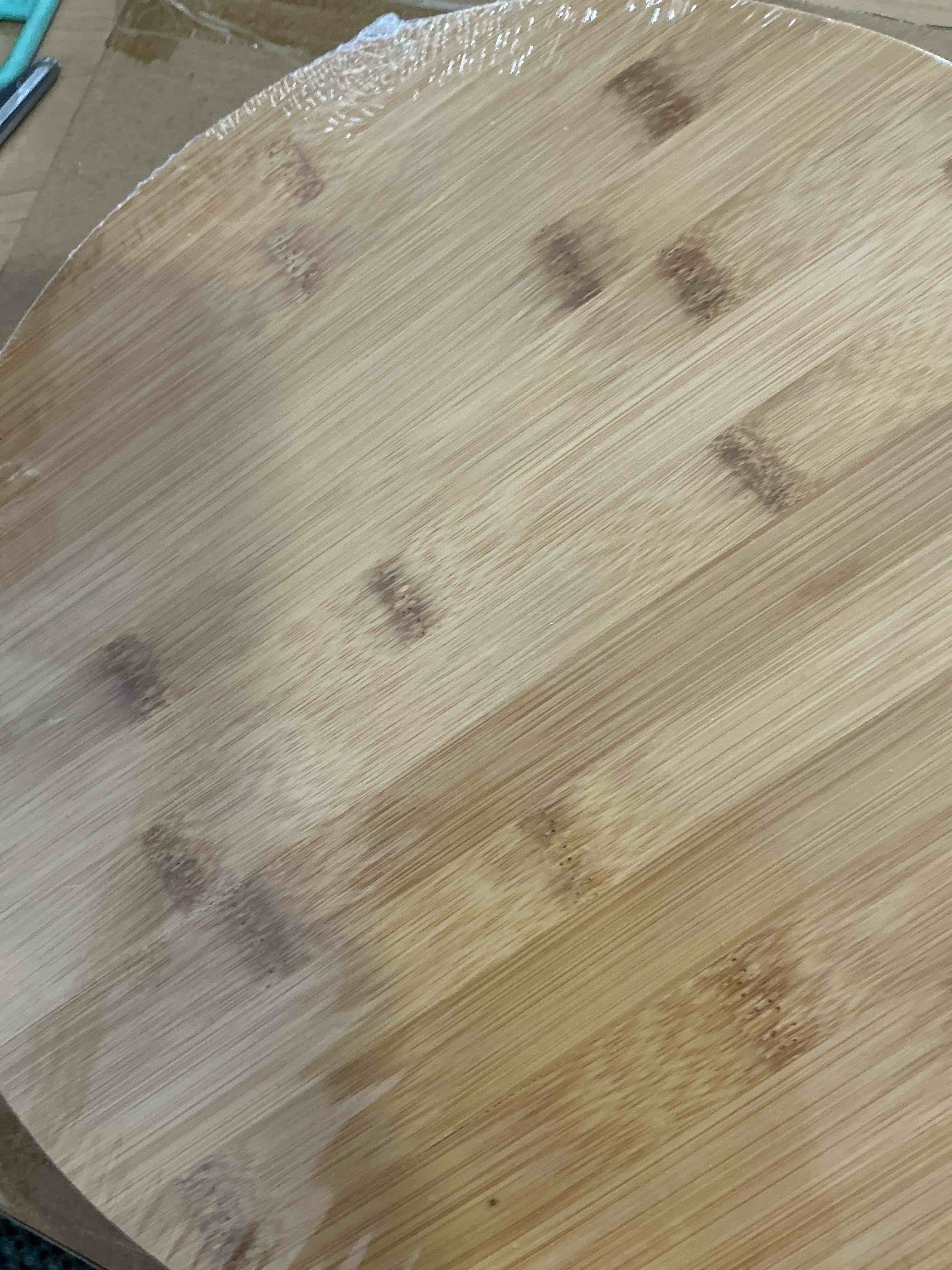 Condition photo showing New/Like New for Bamboo Lazy Susan Turntable for Pantry Cabinet or Table (13 inch)