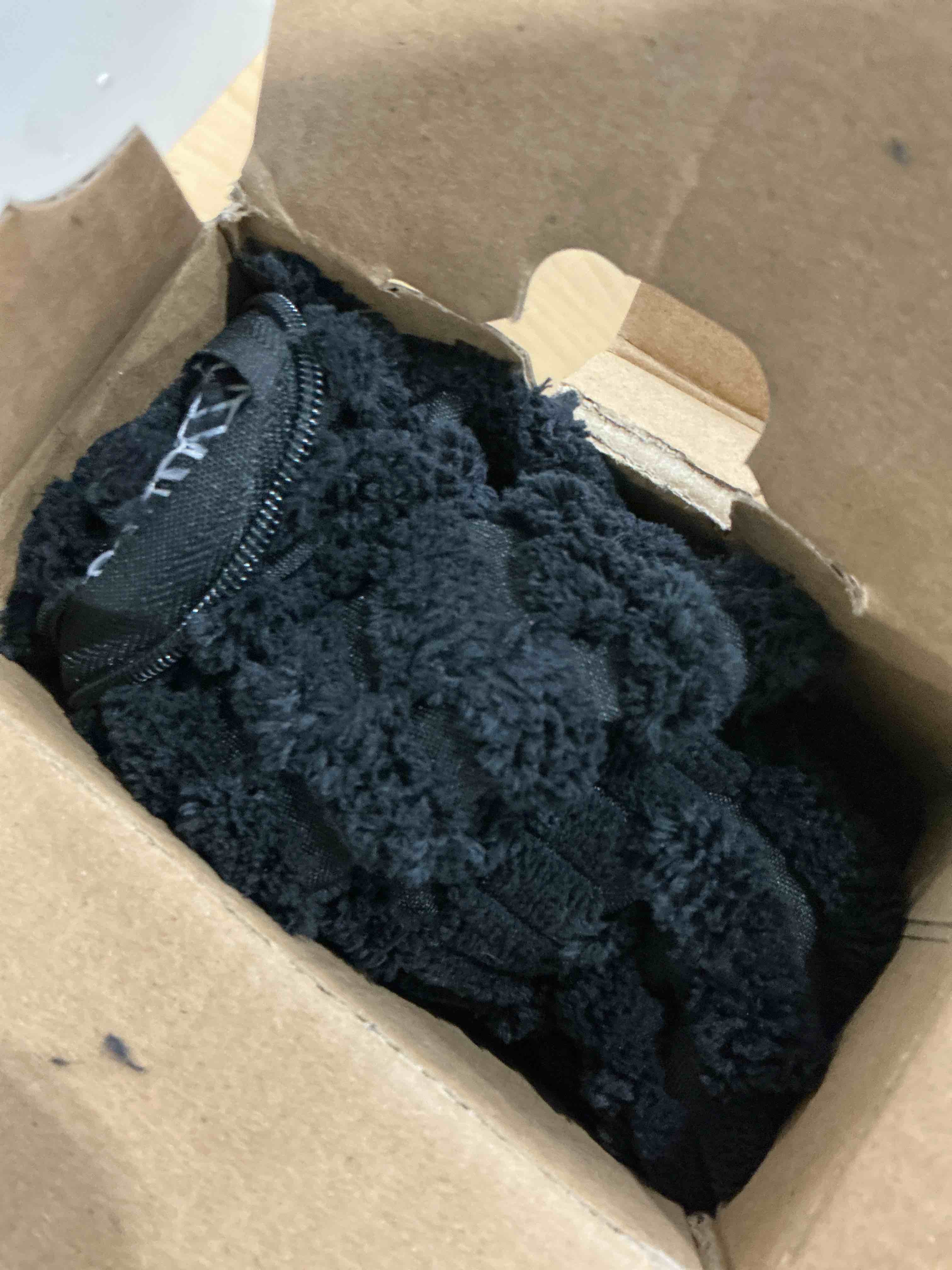 Condition photo showing Good Condition for MIULEE Pack of 2 Corduroy Decorative Throw Pillow Covers 18x18 Inch Soft Boho Striped Pillow Covers Modern Farmhouse Home Decor for Sofa Living Room Couch Bed Black 18" x 18" (Pack of 2) Black 2