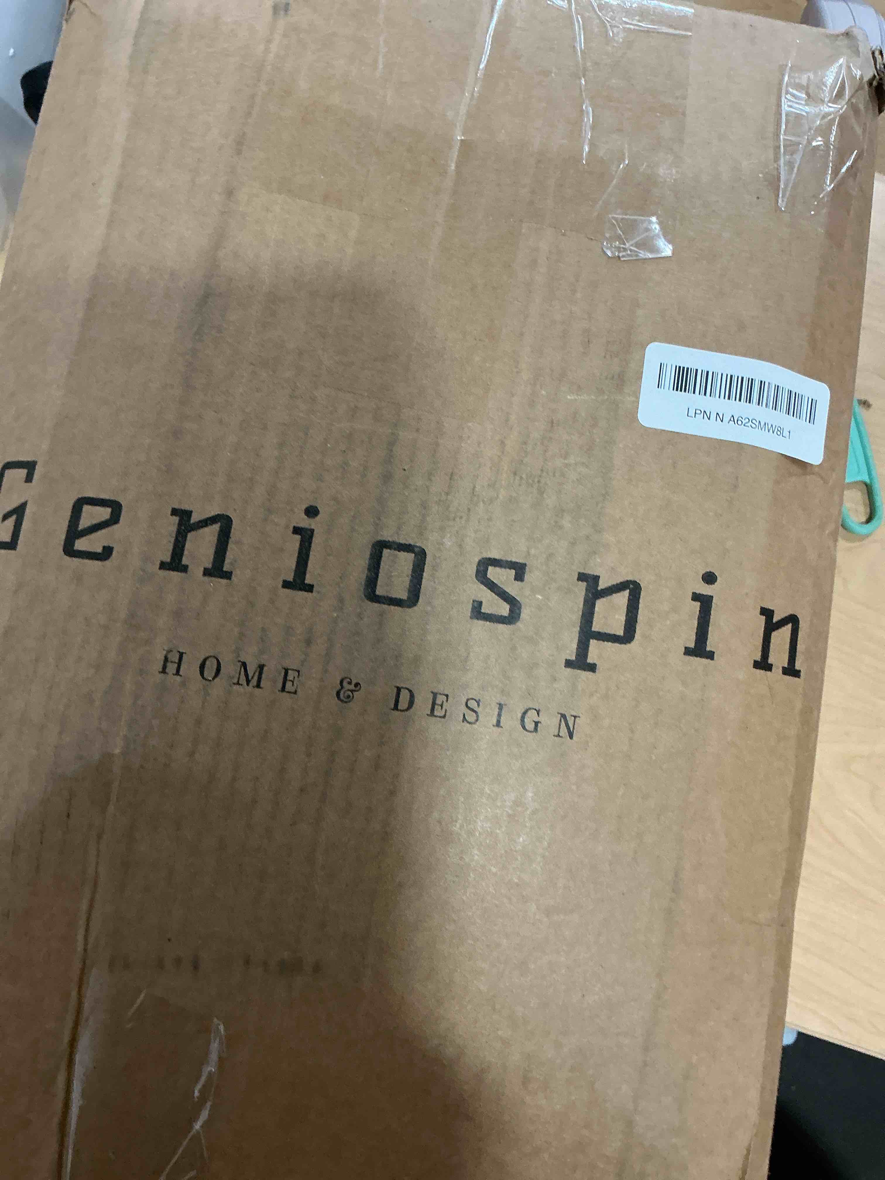 Condition photo showing New/Like New for Geniospin California King Comforter Set - 7 Pieces Comforter King Size, Soft Solid Bedding Set for All Season, Textured Bed in a Bag with Sheets, Pillowcases & Shams (Dark Green,108''x92'') Dark Green California King (108"x92")