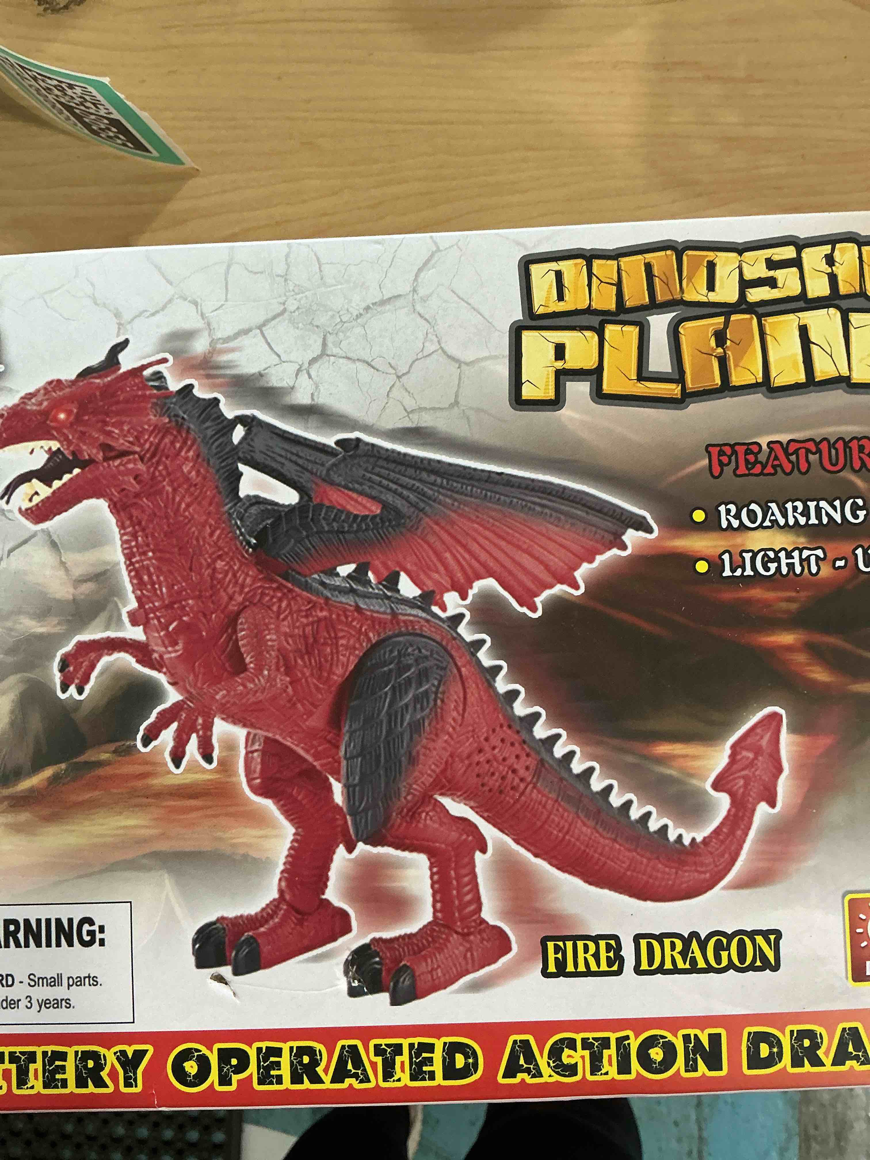 Condition photo showing New/Like New for Liberty Imports Walking Dragon Toy - Interactive Robotic Fire Dragon Large 18” Battery Operated Figure with Flapping Wings, Roaring Sounds, and Light Up Eyes for Kids (Walking Dragon)