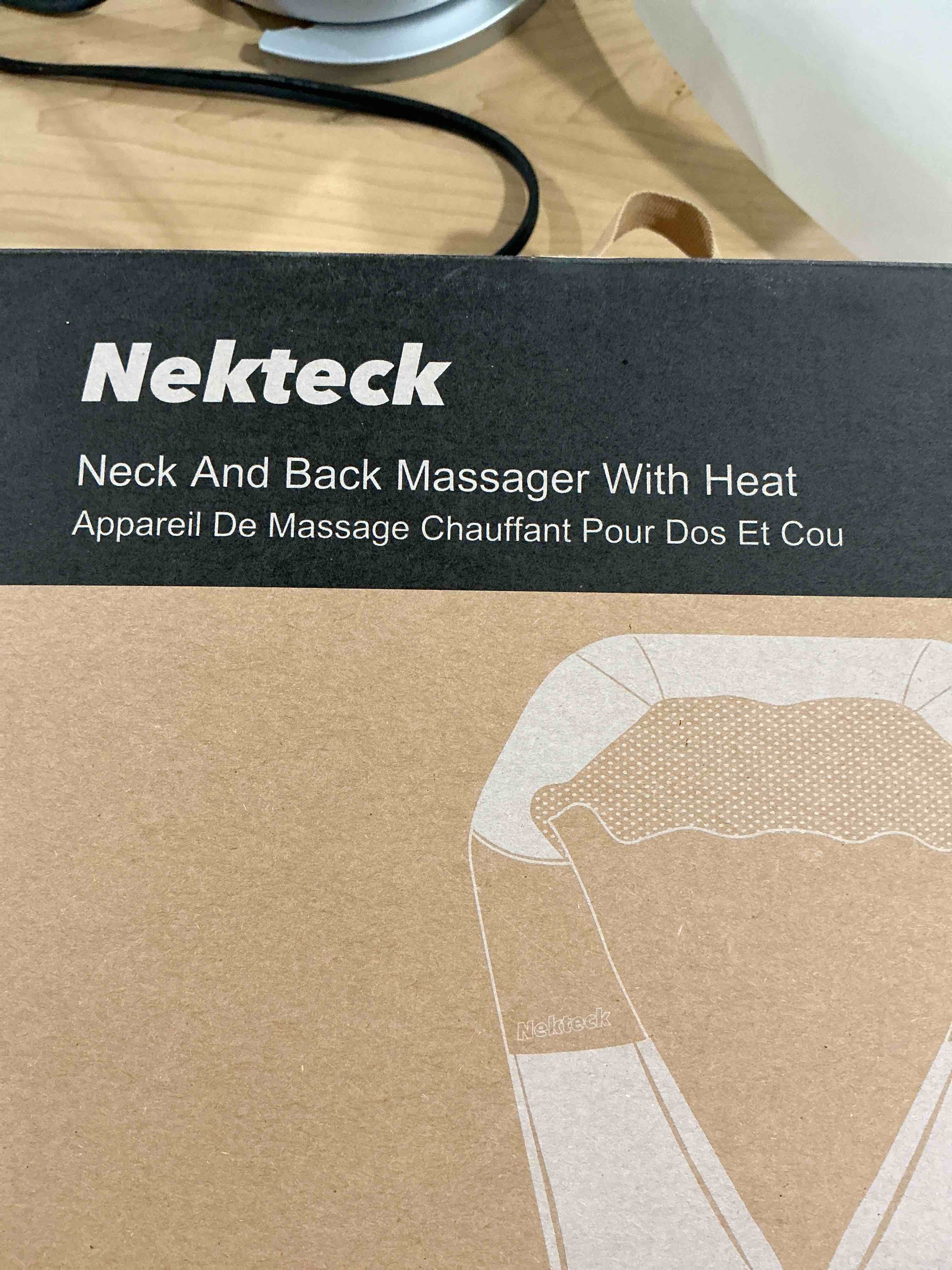 Condition photo showing Good Condition for Nekteck Shiatsu Neck and Back Massager with Soothing Heat, Shoulder Massager for Pain Relief Deep Tissue, Electric 3D Kneading Massage Tools for Leg Body Muscle, Corded Power, Gifts for Him Her