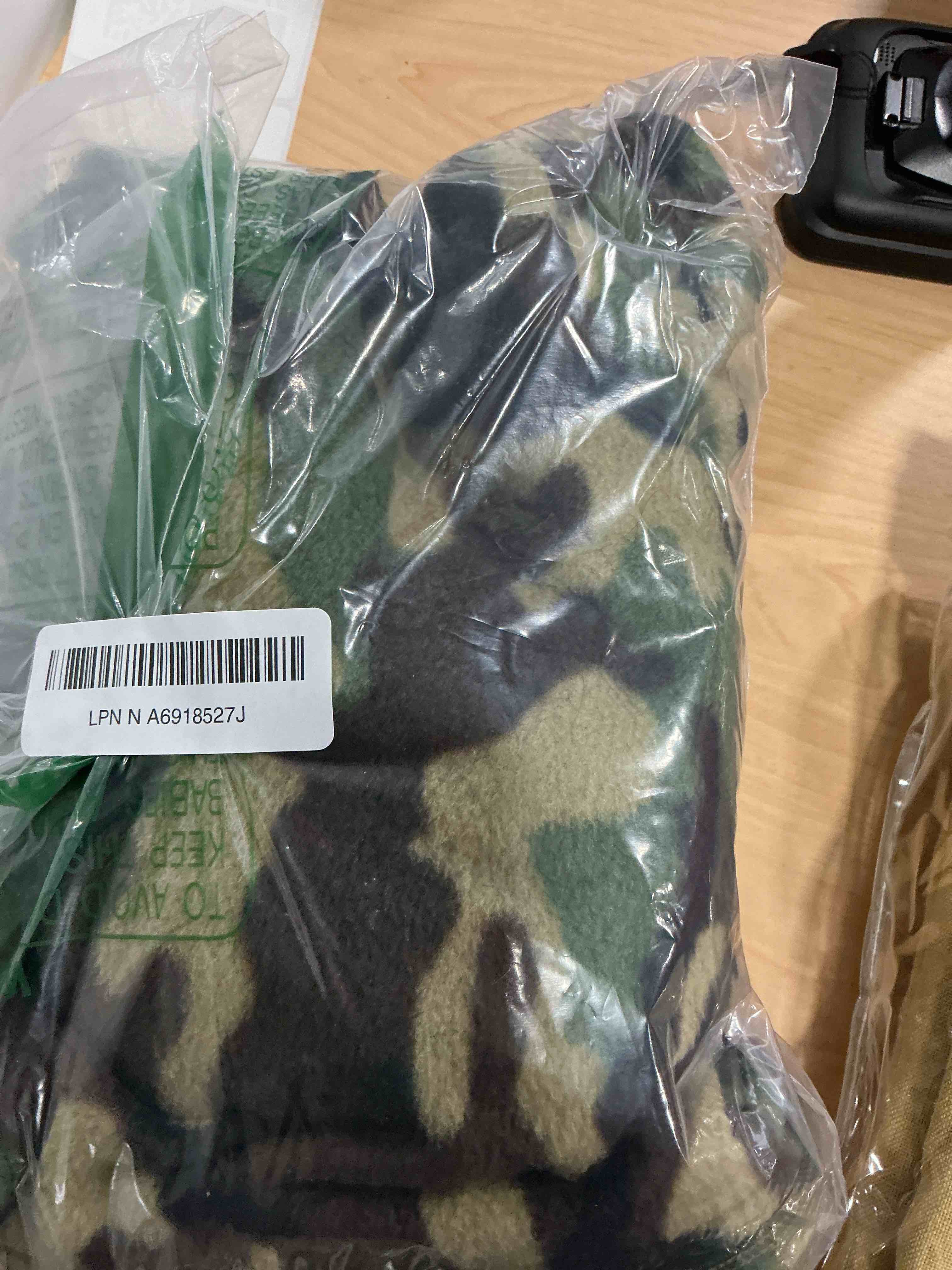 Condition photo showing Good Condition for Dog Winter Coat for Large Medium Small Dogs, Warm Fleece High Collar Full Body Dog Jumpsuit Comfortable Onesie Apparel (Camouflag, 4X-Large) Camouflag 4XL(Reference Weight 50-70 lbs)