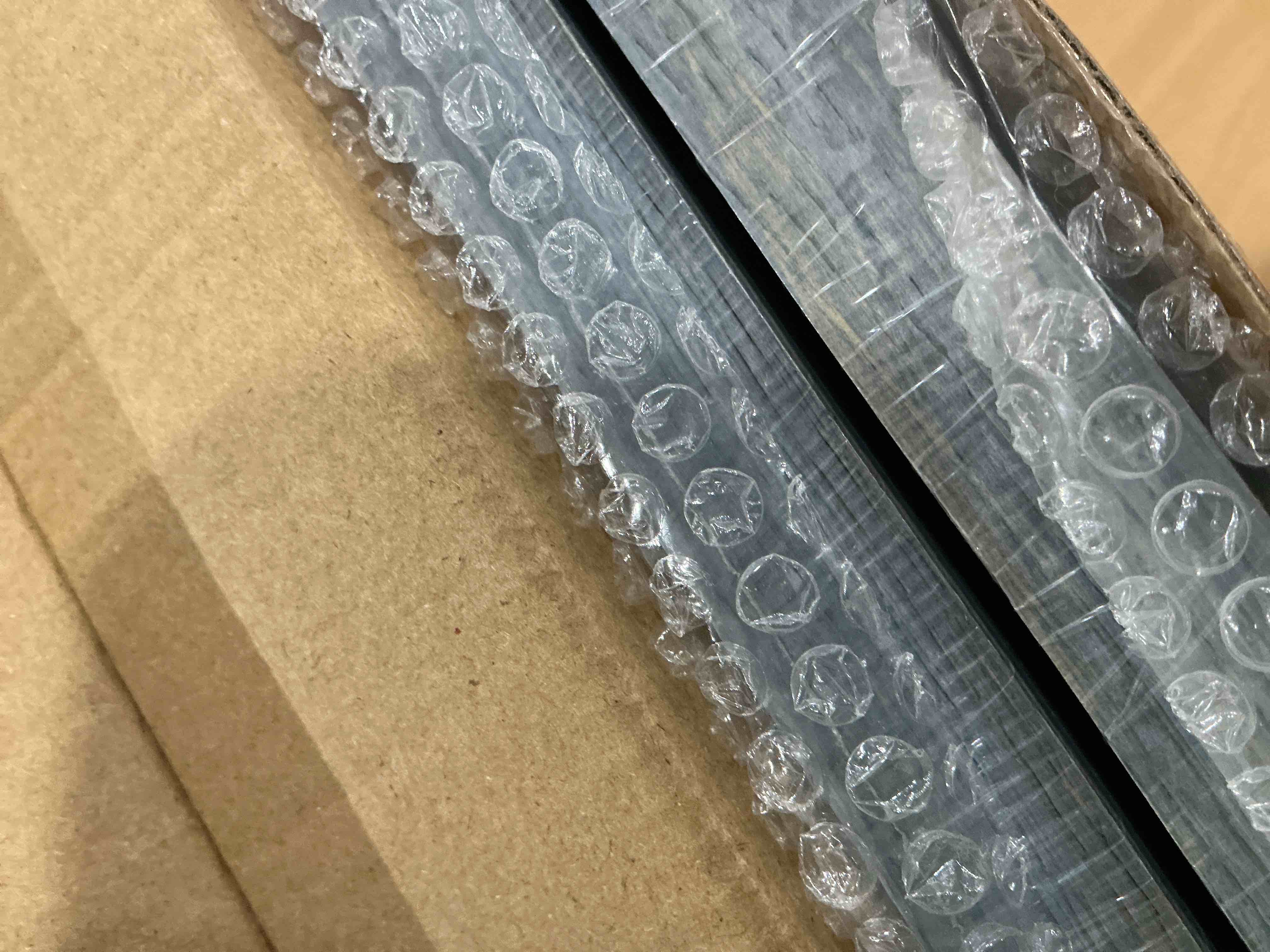 Condition photo showing New/Like New for Tiblue Picture Frame, 12x12 inches, Distressed Rustic Blue, Solid Wood, 2 Packs with 4 Mats, Poster Frame, Vintage Style, Set of 2 Distressed Rustic Blue 2