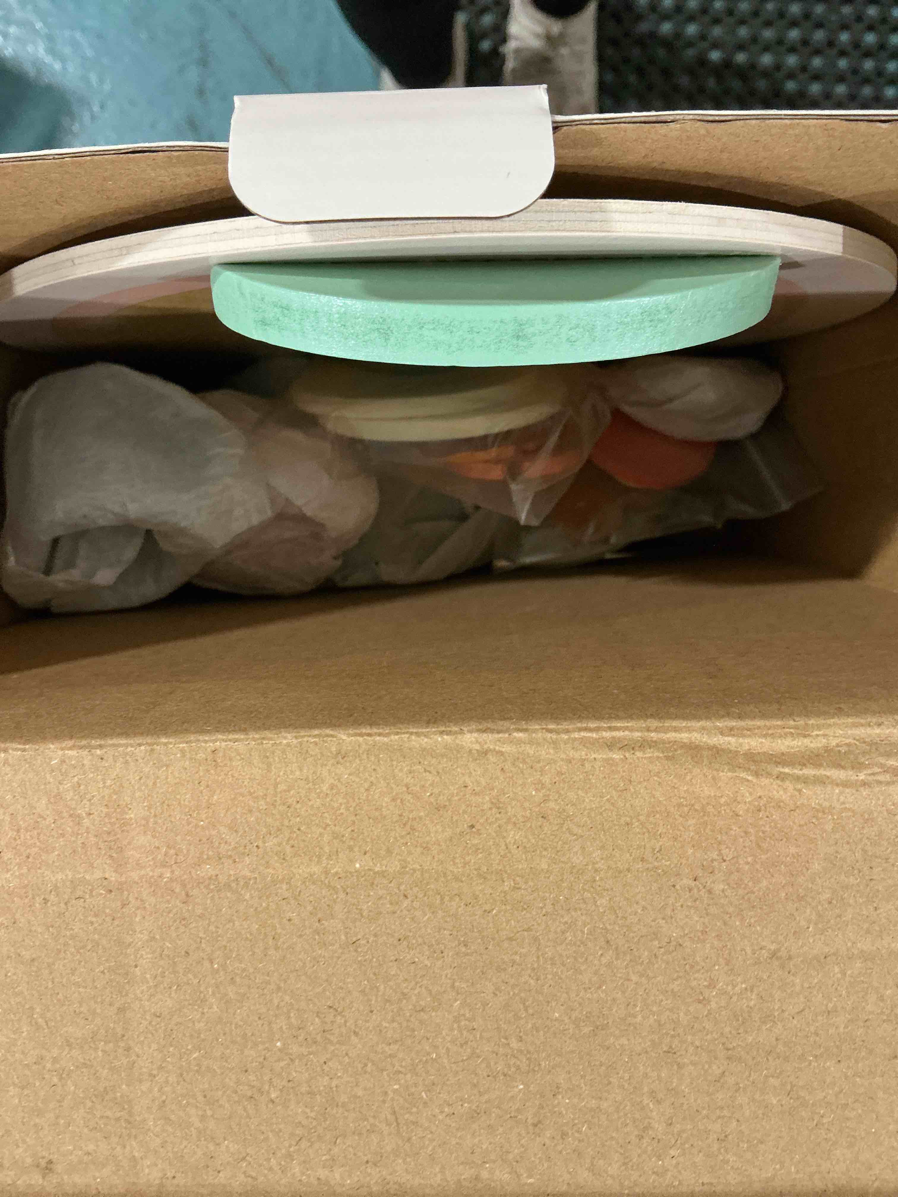 Condition photo showing Good Condition for Tea Party Set for Little Girls, Wooden Kids Tea Set with Teapot Cups Coasters Carrying Dessert, Picnic Outdoor Toys Pretend Play Kitchen Accessories for 3 4 5 Years Old