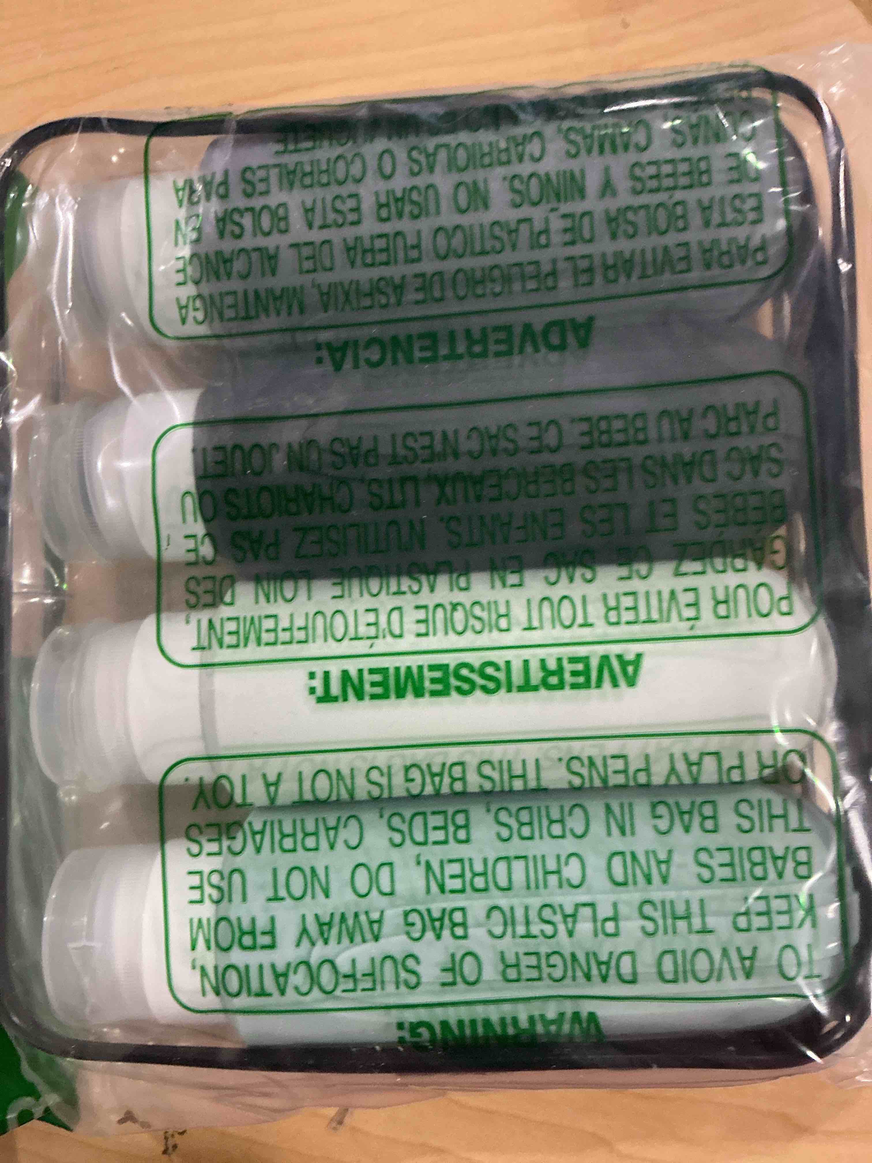 Condition photo showing New/Like New for Travel Bottles for Toiletries, Large 6oz Oversize Containers, BPA Free Leak Proof Tubs Refillable Liquid Traveler Accessories with Toiletry Bag for Cometic Shampoo and Lotion Soap (4 Pack) Grey-6oz