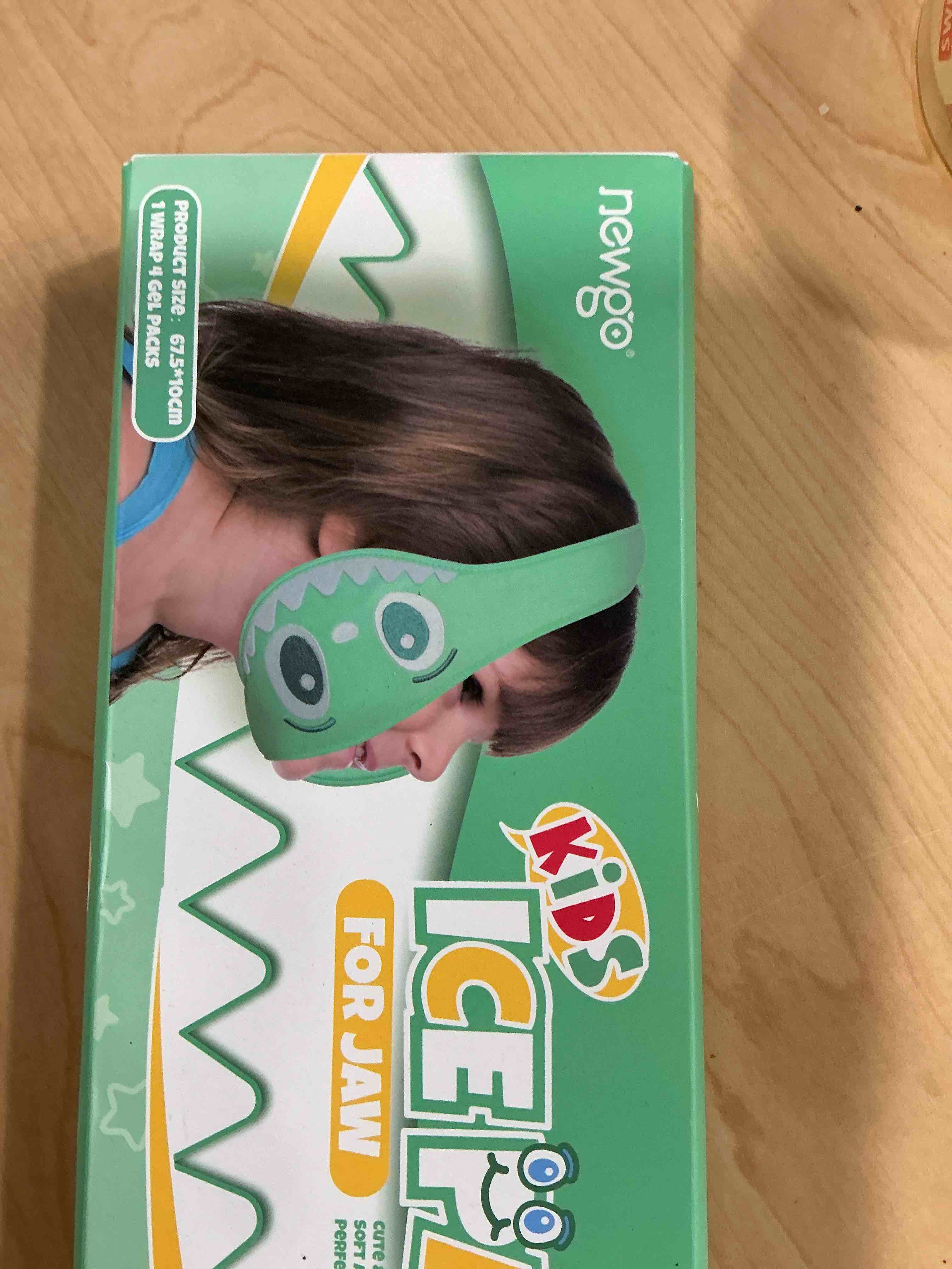 Condition photo showing Good Condition for NEWGO Kids Tonsil Recovery Ice Pack, Cute Wisdom Teeth Ice Pack Head Wrap with 4 Reusable Hot & Cold Gel Packs for Wisdom Teeth, Kid-Friendly Gel Ice Wrap for Post-Tonsil and Dental Recovery - Green