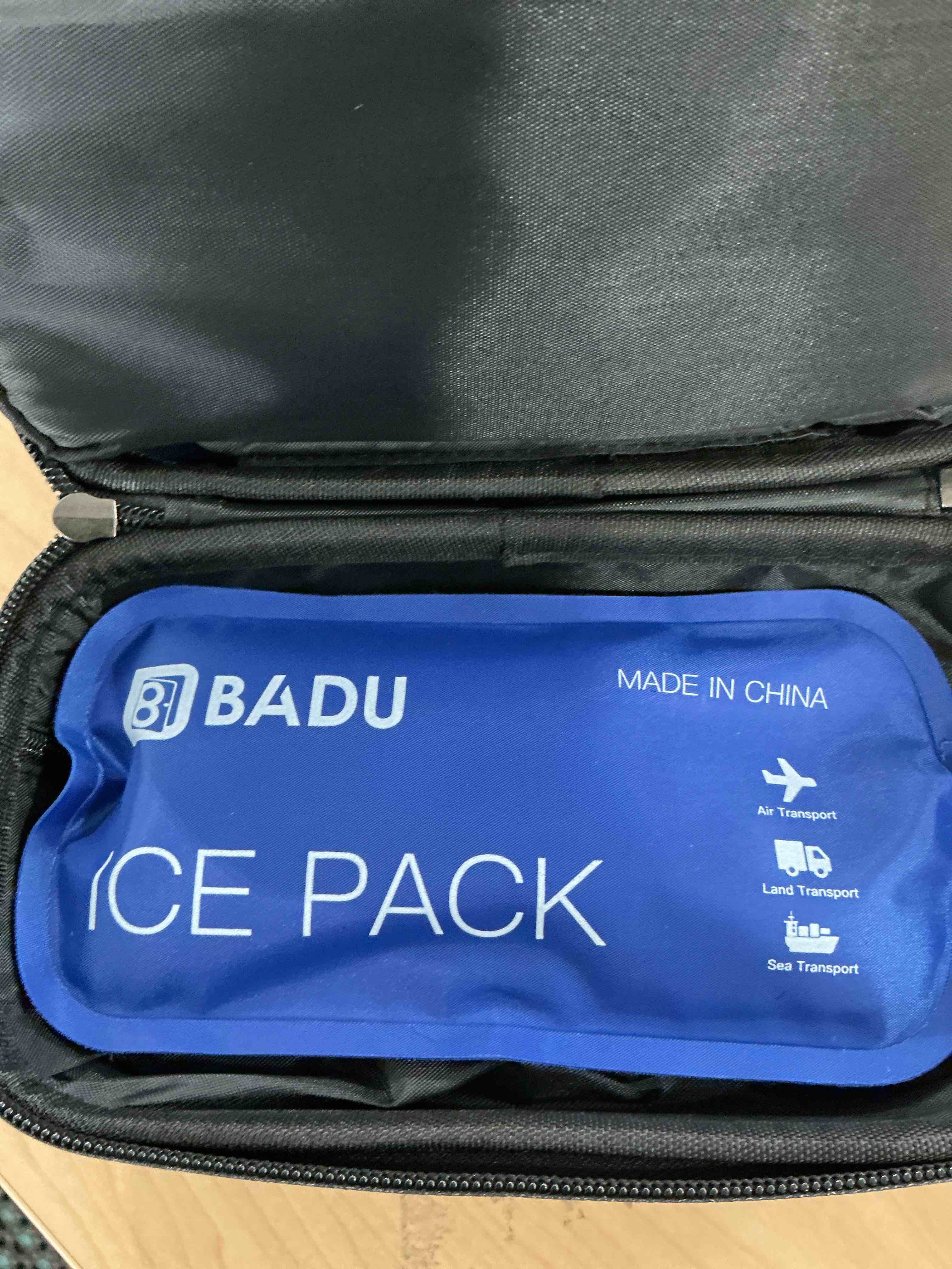 Condition photo showing Good Condition for Insulin Cooler Travel Case TSA Approved Medication Diabetic Cooler for Travel with Temperature Display Refrigerated Medicine Organizer Bag with 2 Ice Pack Blue