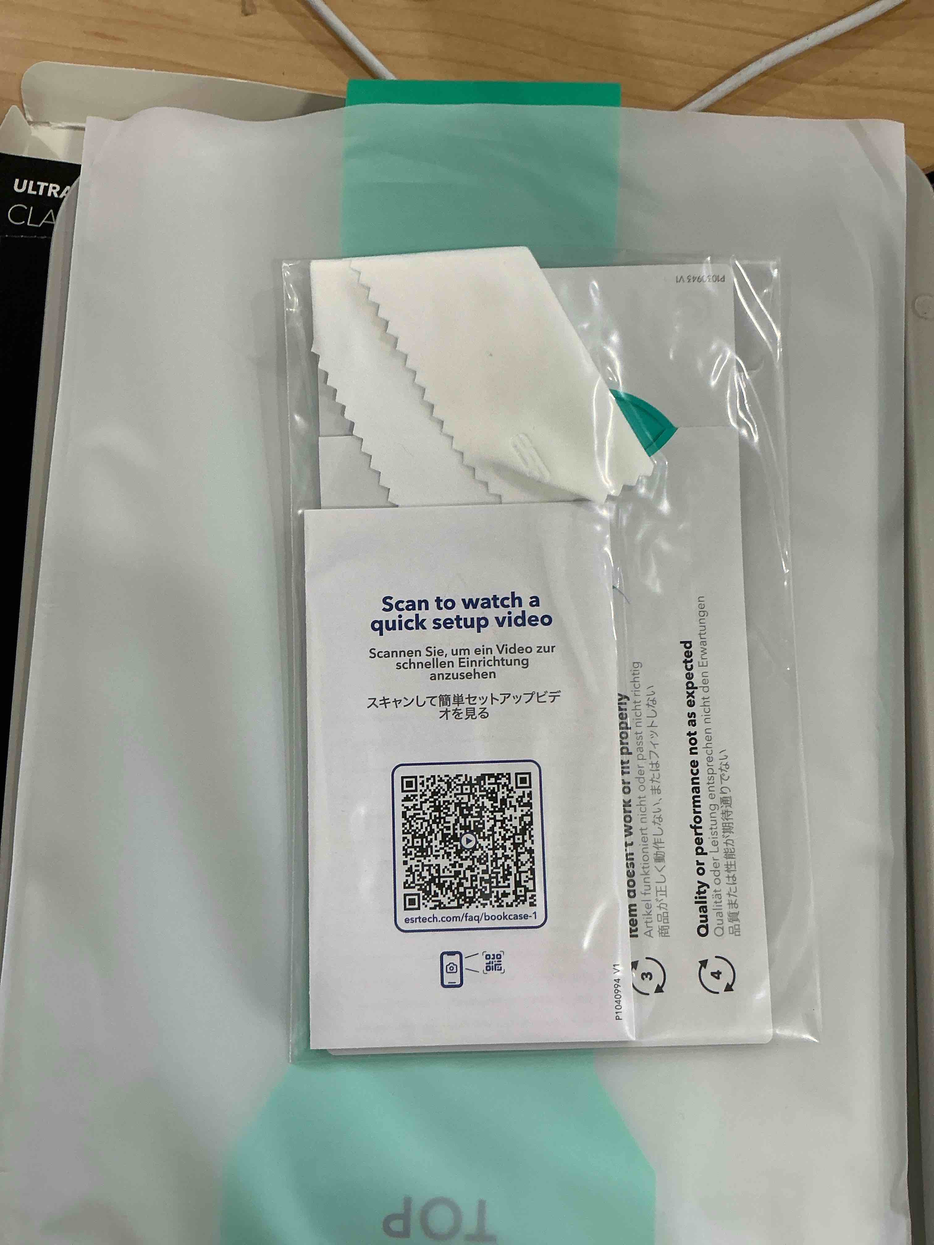 Condition photo showing Good Condition for ESR 2 Pack Screen Protector for iPad A16 11th/10th Generation (11 Inch/10.9, 2025/2022), 9H Tempered Glass Film with UltraFit Tray, Apple Pencil Support, Scratch Resistant, HD Clarity, Bubble Free iPad 11" (A16) 2025/10th Gen 2022 2 Pack