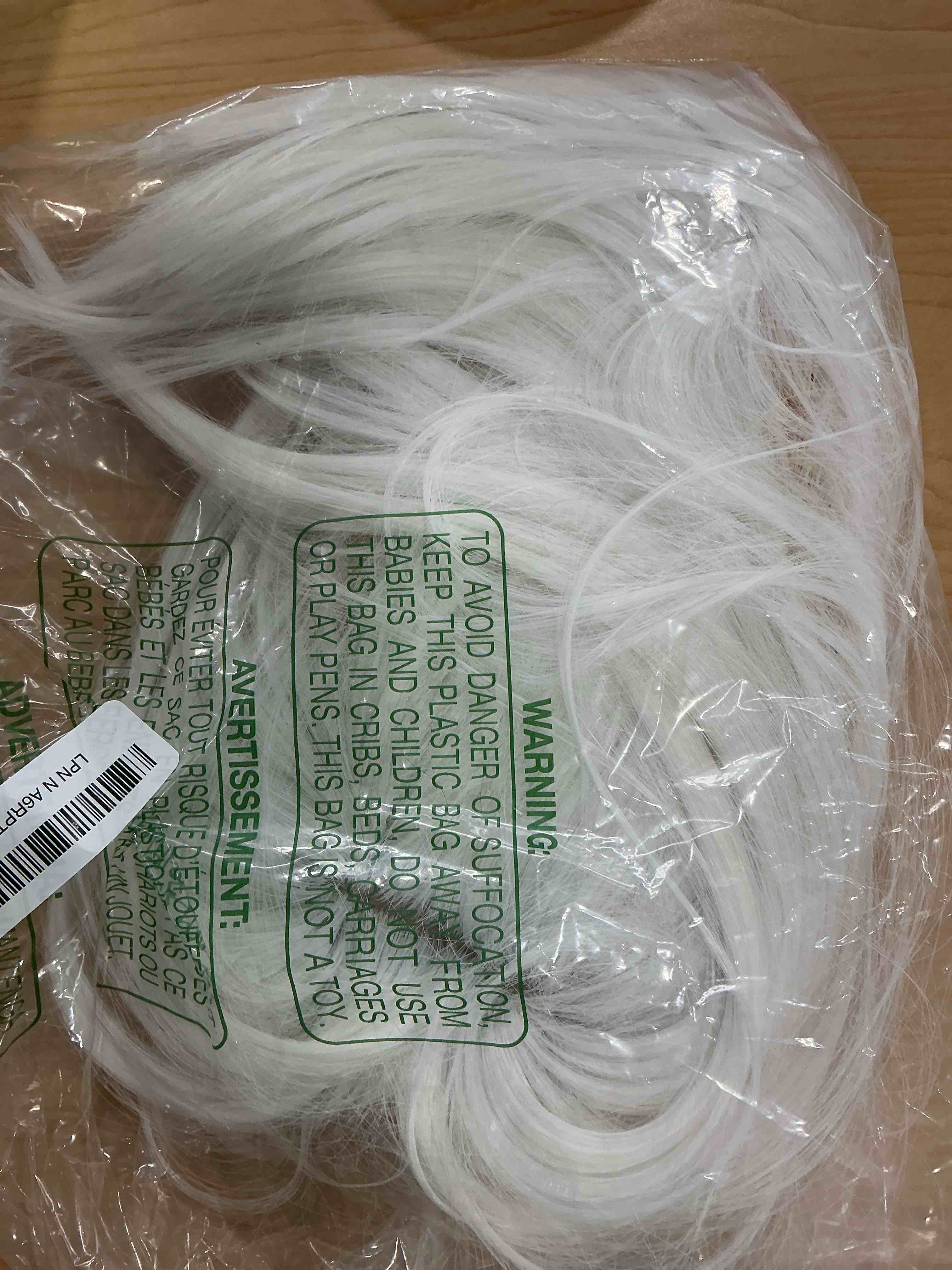 Condition photo showing Good Condition for SUKRI White Bob Wig with Bangs Short Straight White Wigs for Women Silver White Bob Hair Wig for Party Cosplay Daily Use?12Inch? 12 Inch White