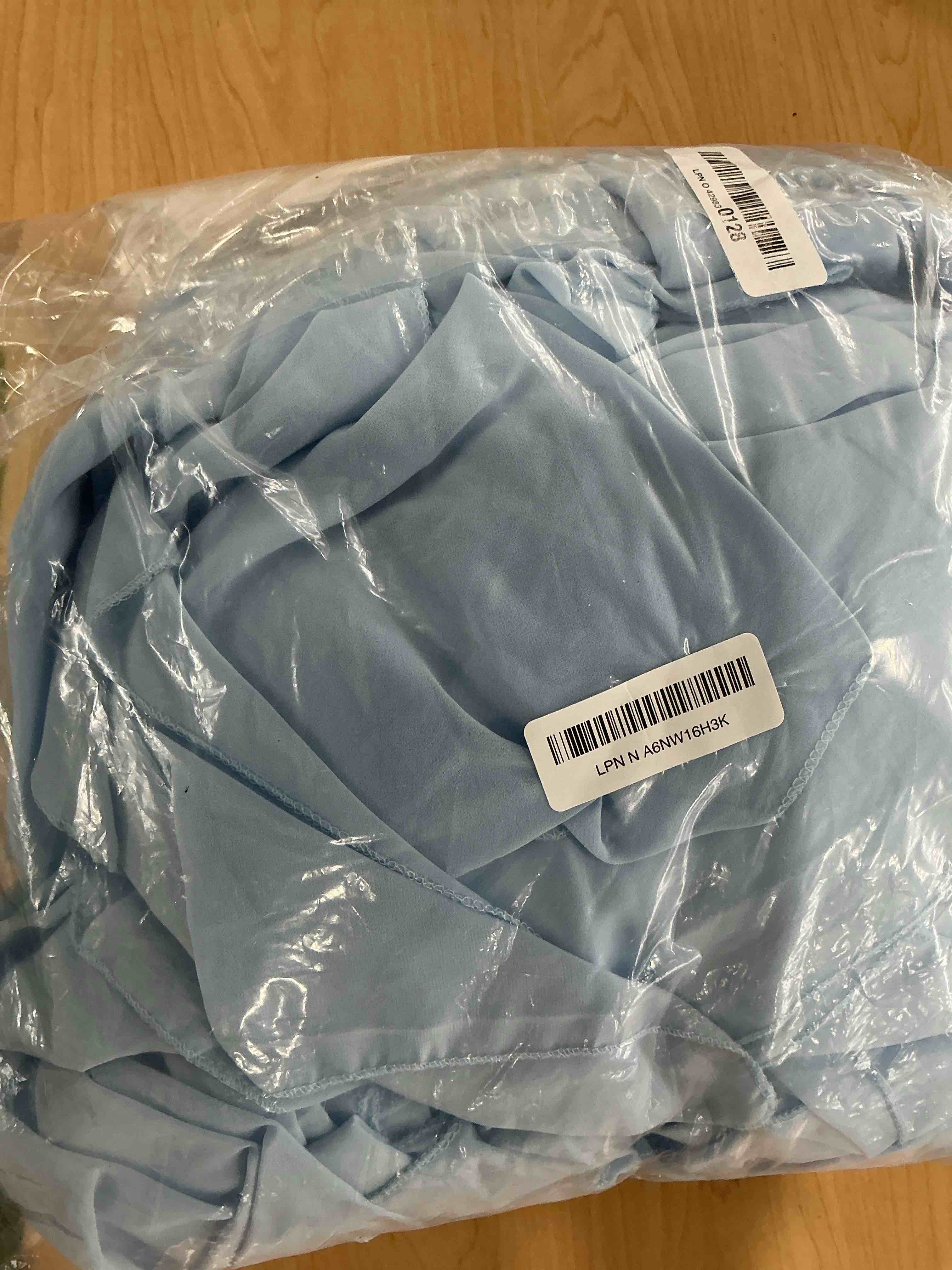 Condition photo showing Good Condition for Blue Chiffon Table Runners Wedding Decoration 10 Pieces 14x120 Inches Soft Table Runner Elegant Party Table Runner 14x120 inches Blue