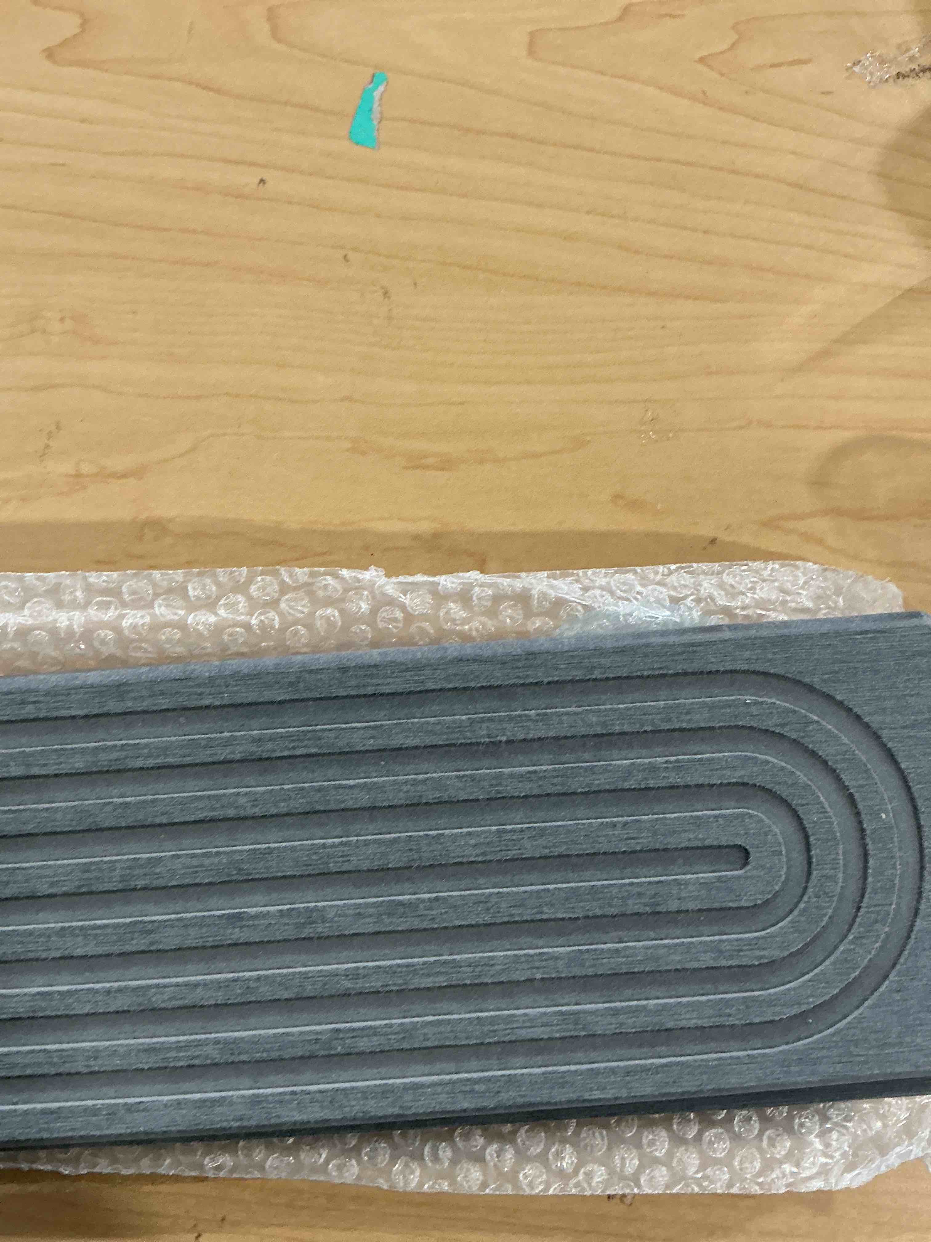 Condition photo showing New/Like New for Kitchen Sink Splash Guard – Stone Diatomite Faucet Drying Matt, Modern Kitchen Sink Accessories for Countertop (Dark Grey, 23.6"x3.9") Dark Gray 23.6" x 3.9"