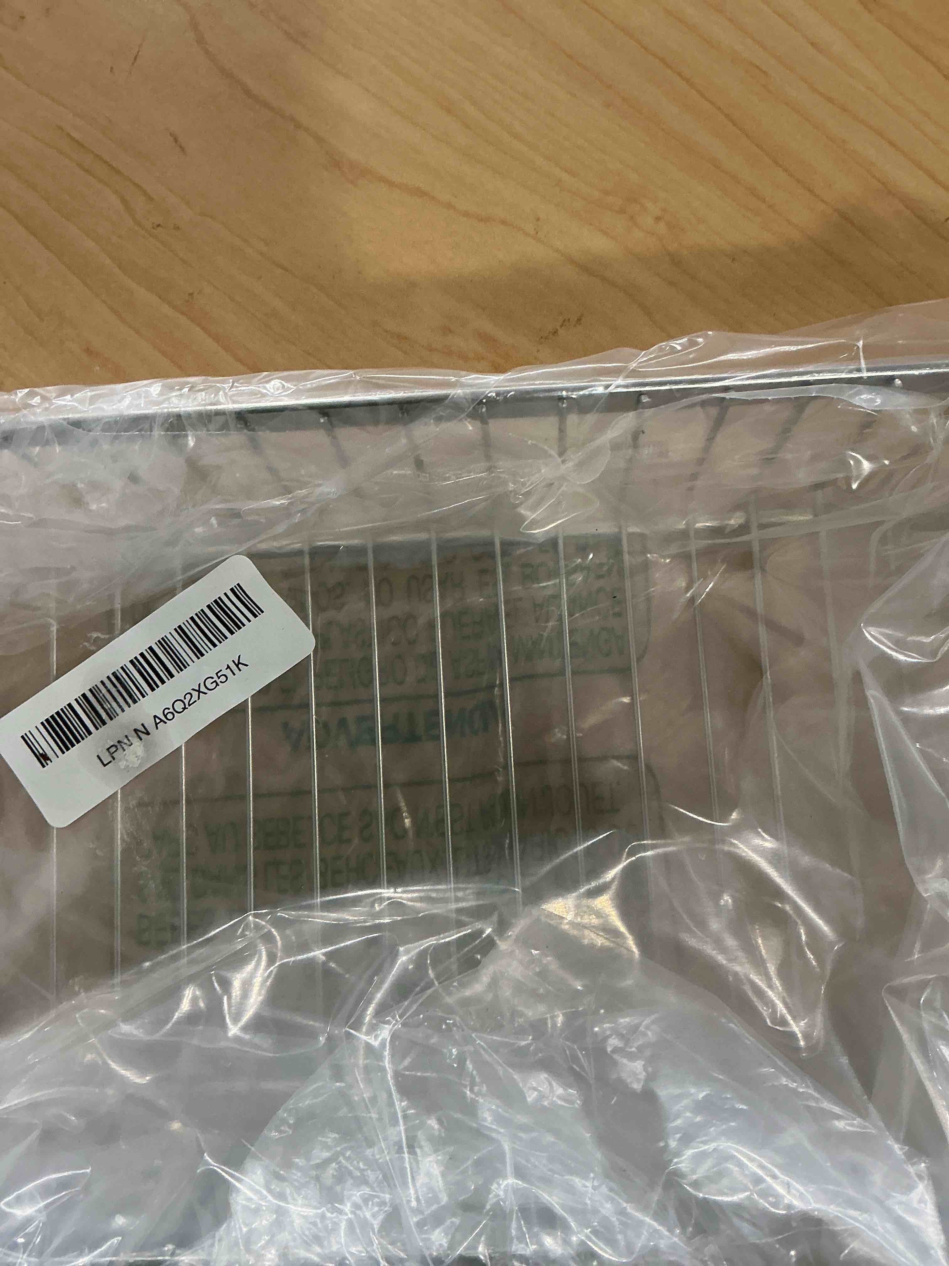 Condition photo showing New/Like New for Sturdy 304 Stainless Steel Utensil Drying Rack Basket, Utensil Drying Rack, Basket Holder with Hooks, Rust Proof, No Drilling Large