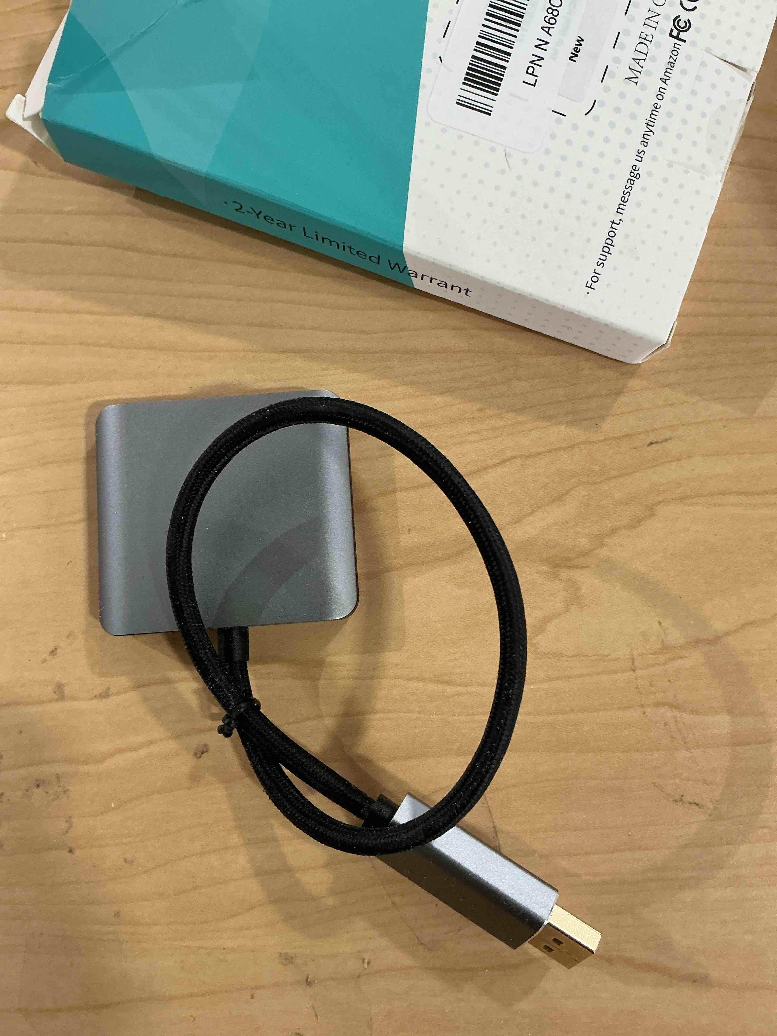 Condition photo showing New/Like New for DisplayPort to Dual HDMI Adapter 1 in 2 Out | 4K60Hz, DP Source to HDMI Splitter Extended Display port splitter for Dual monitors, for Desktop,Laptop,NVIDIA, AMD Graphics Card - MACOS Not Support MST DP to Dual HDMI 4K