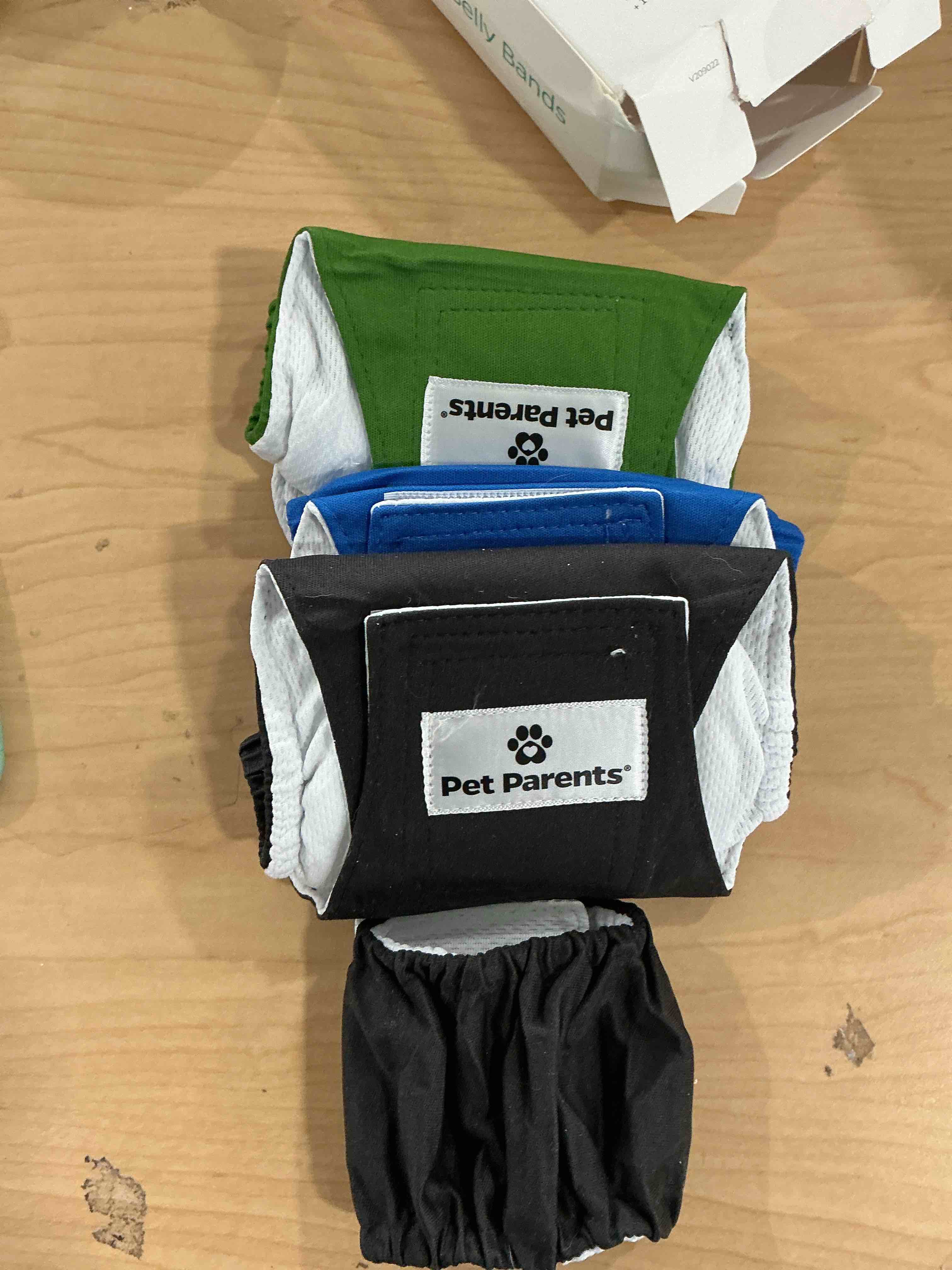Condition photo showing New/Like New for Pet Parents Washable Belly Bands for Dogs (3pack) + Extendrs Durable Dog Diapers & Wraps (X-Small, Gentlemen) X-Small (11-13") Gentlemen