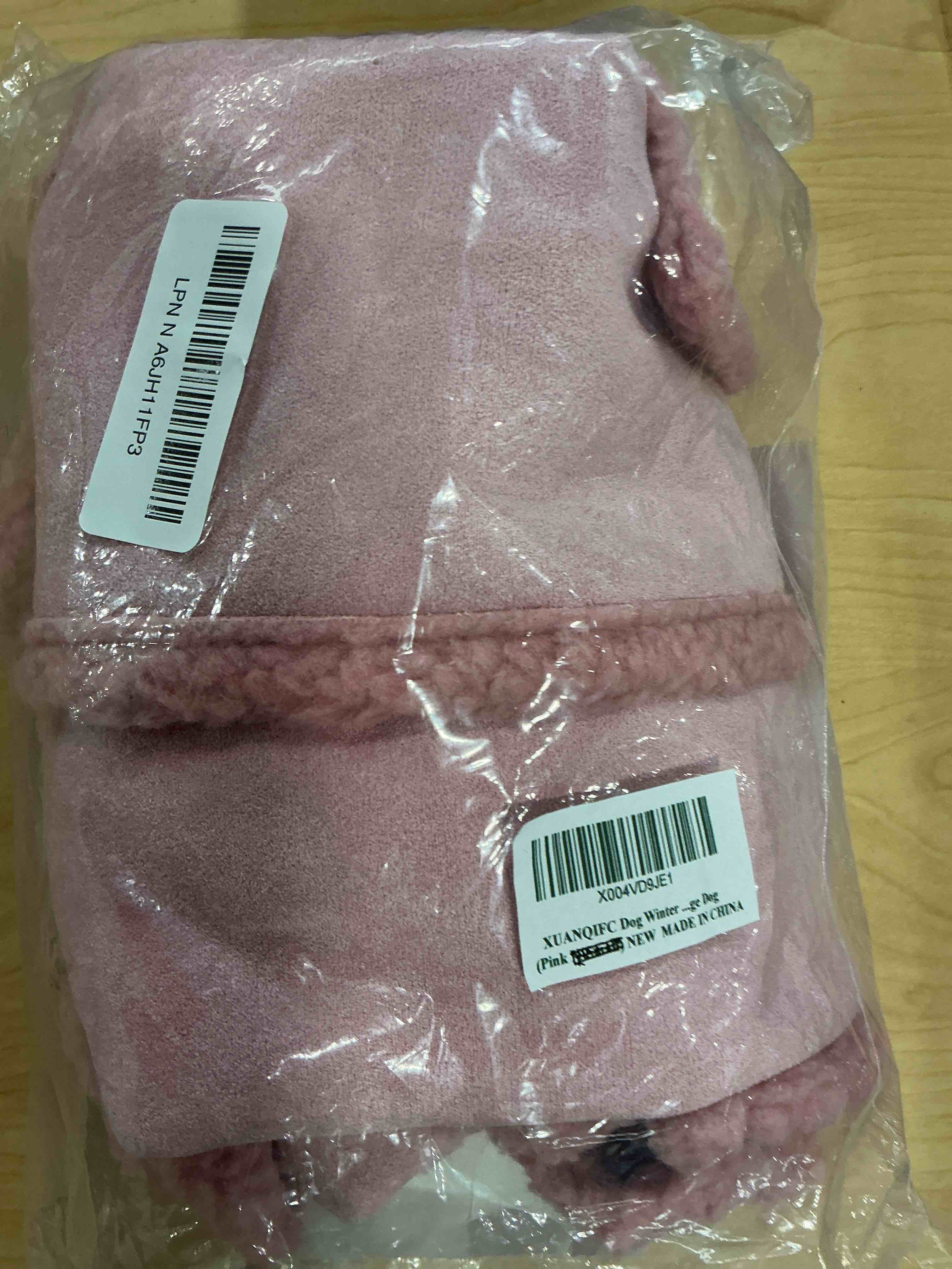 Condition photo showing Good Condition for Dog Winter Jacket, Warm Windproof Dog Coat Sweaters for Small Dogs, Thick Apparelf Fleece Coat for Medium Large Dog (Pink Medium) pink Medium(22lb-30.8lb)
