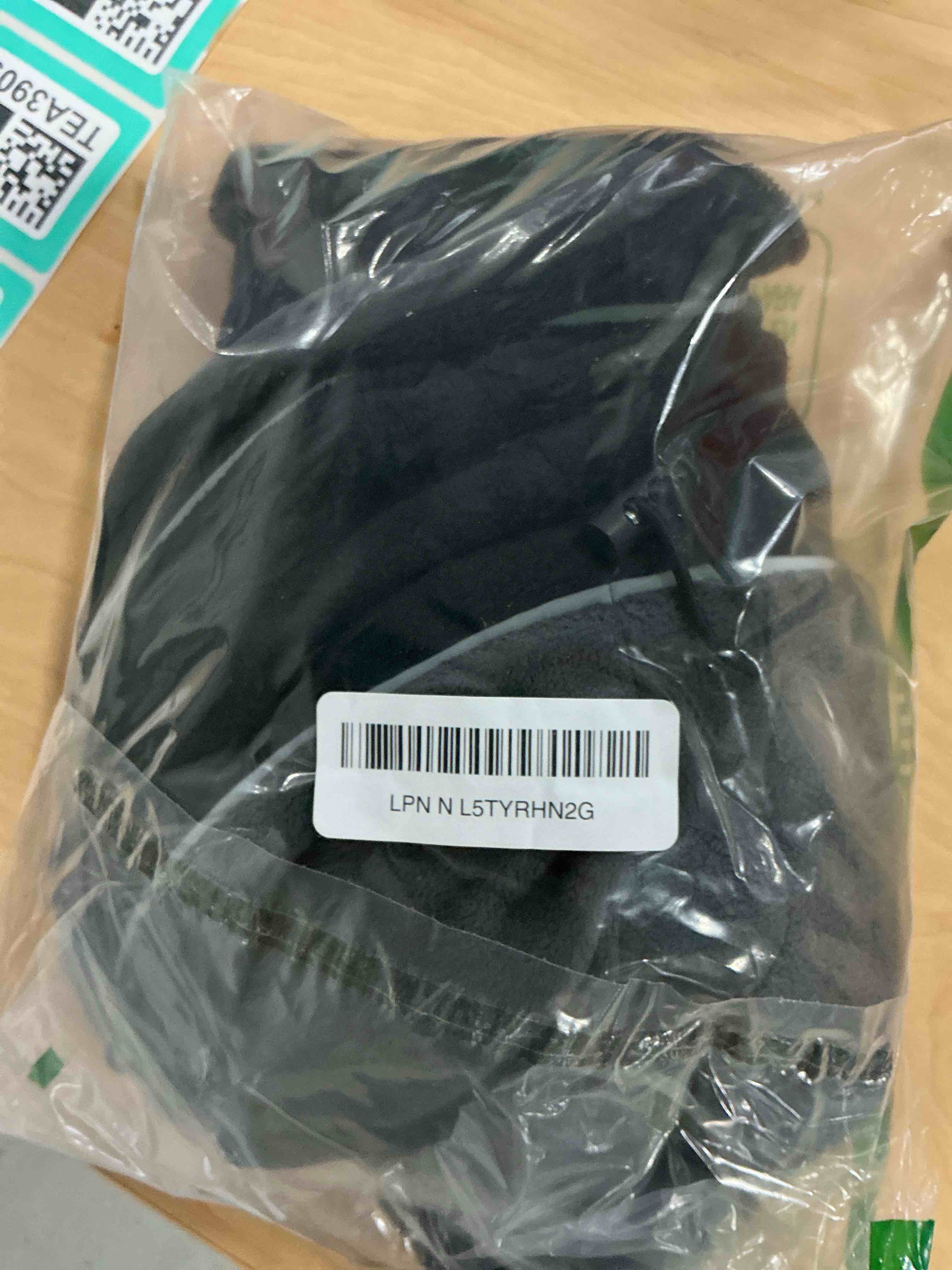 Condition photo showing Good Condition for fleece dog coat for small medium dog,pullover pajamas jumpsuit bodysuit puppy coats with legs, pet windproof warm cold weather jacket full body vest cozy snowsuit outfit clothes (black, l) l black