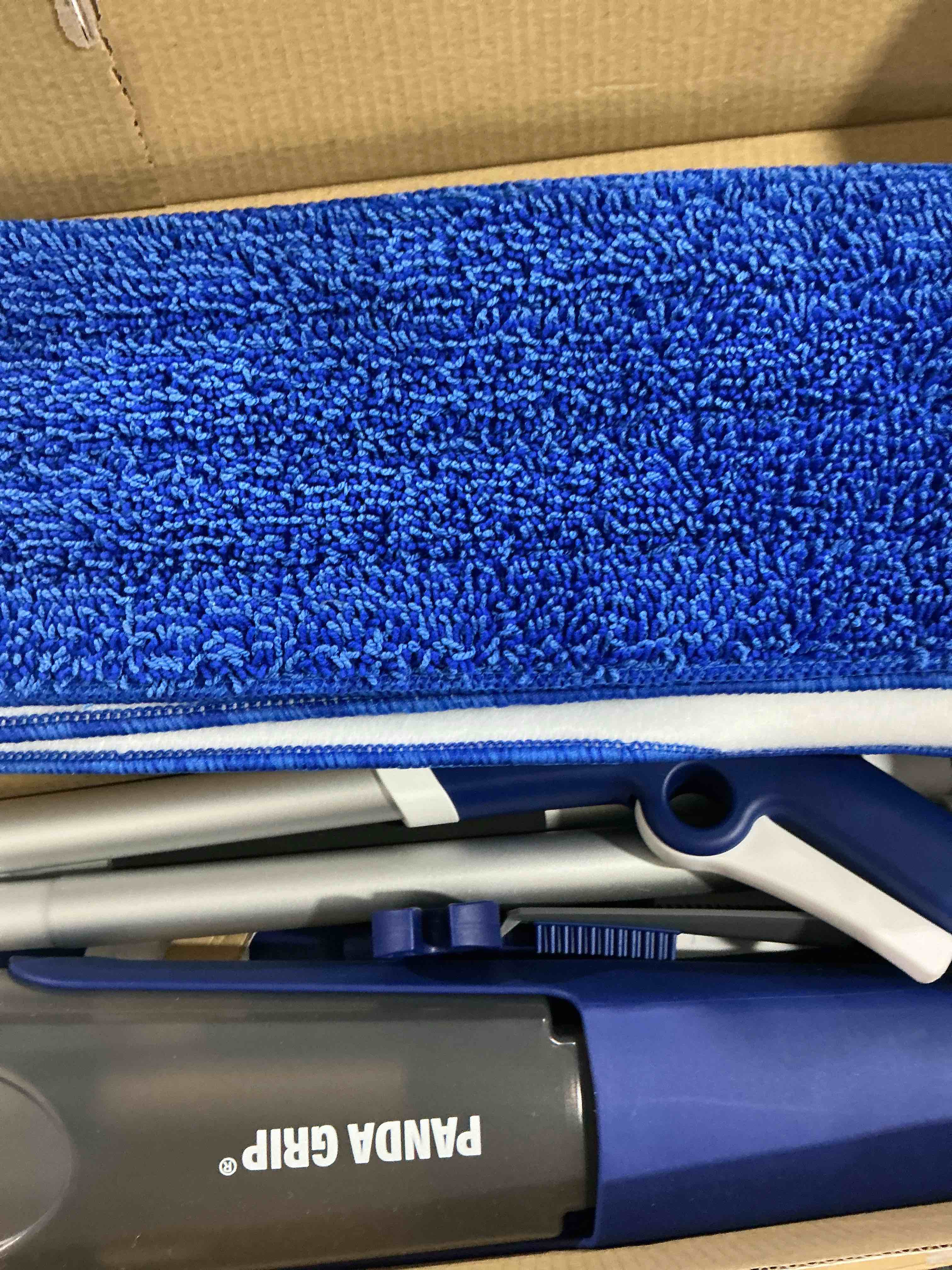 Condition photo showing New/Like New for Mop for Multi-Purpose Floor Premium Spray Mop, 18 inch Professional Hardwood Wet and Dry Cleaning Mops with 3 Resuable Pads and Refilled Bottle, Blue 01 Blue-3 pads
