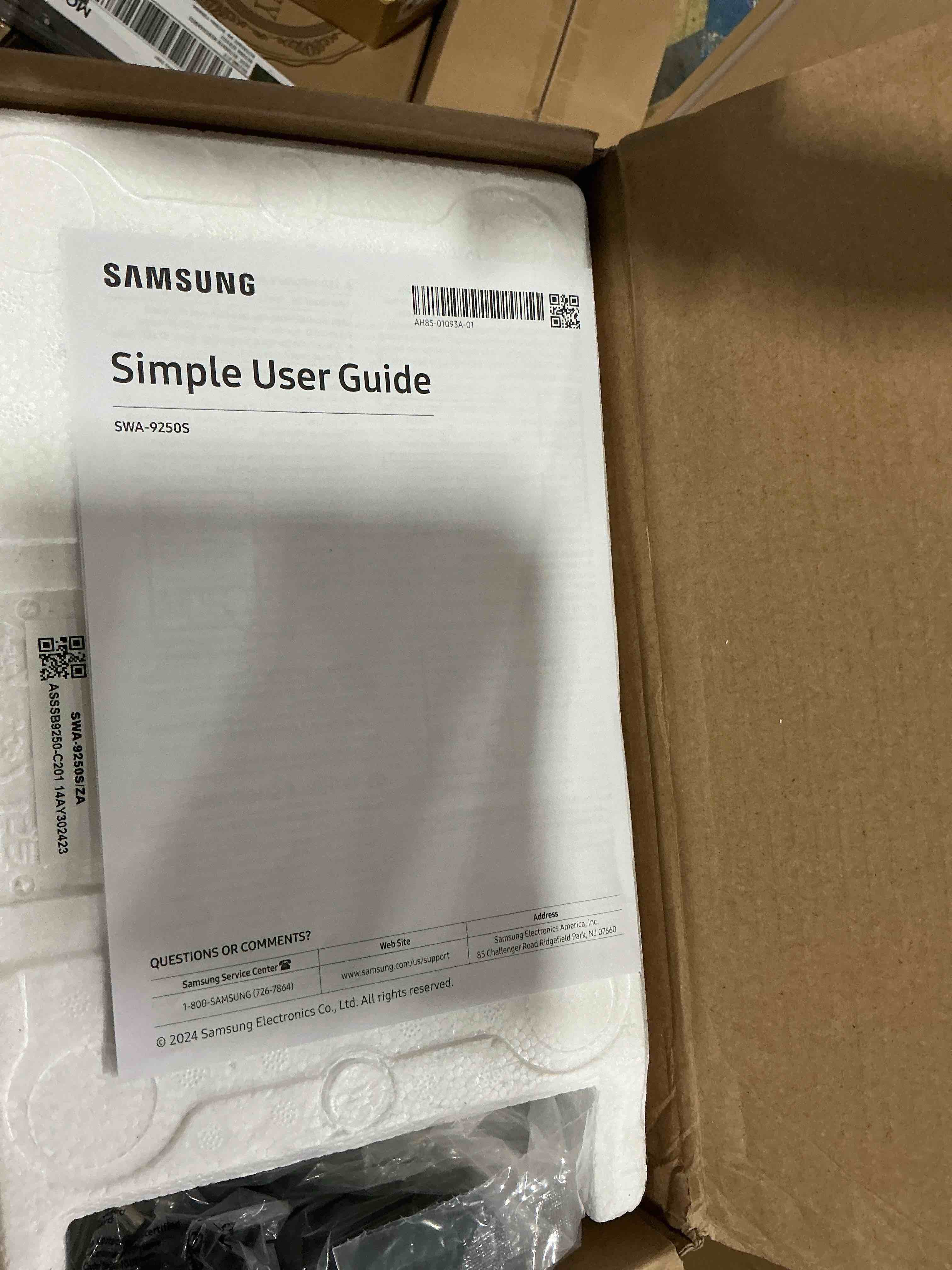 Condition photo showing New/Like New for Samsung 9250S Wireless Rear Speaker Kit, Black (SWA-9250S/ZA, 2025)