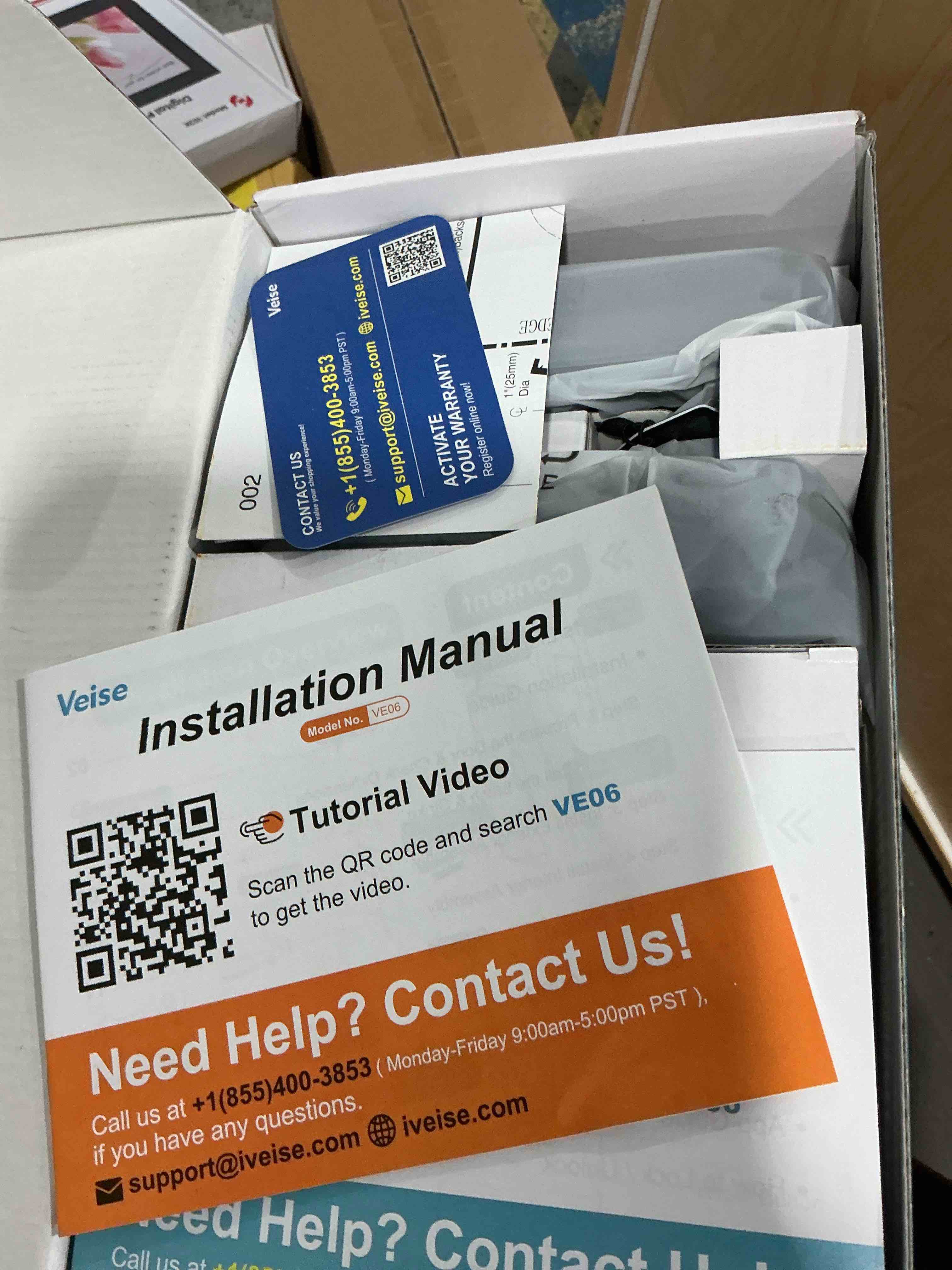 Condition photo showing New/Like New for Veise VE06-L Smart Locks with 2 Lever Handle Set, App Control, Keyless Entry Deadbolt for Front Door, Electronic Digital Touchscreen Keypad, Auto Lock, Waterproof, Easy Installation, Matte Black Matte Black Modern