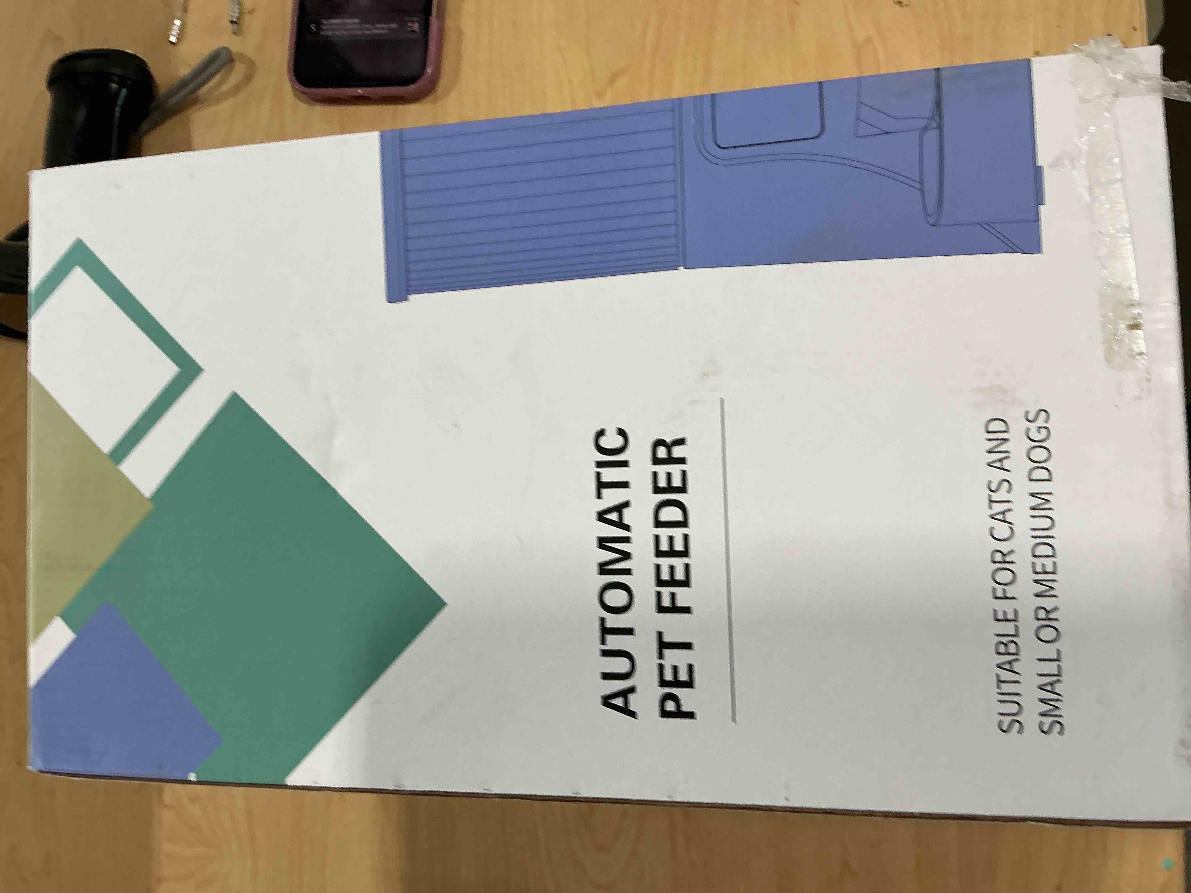 Condition photo showing New/Like New for Automatic Cat Feeder: 4L Timed Cats Food Dispenser Programmable 1-6 Meal for Cat and Small Medium Dog- Auto Pet Feeder Easy to Set Up Dual Power Supply with Desiccant Bag| Detachable Washable Black-Basic Edition