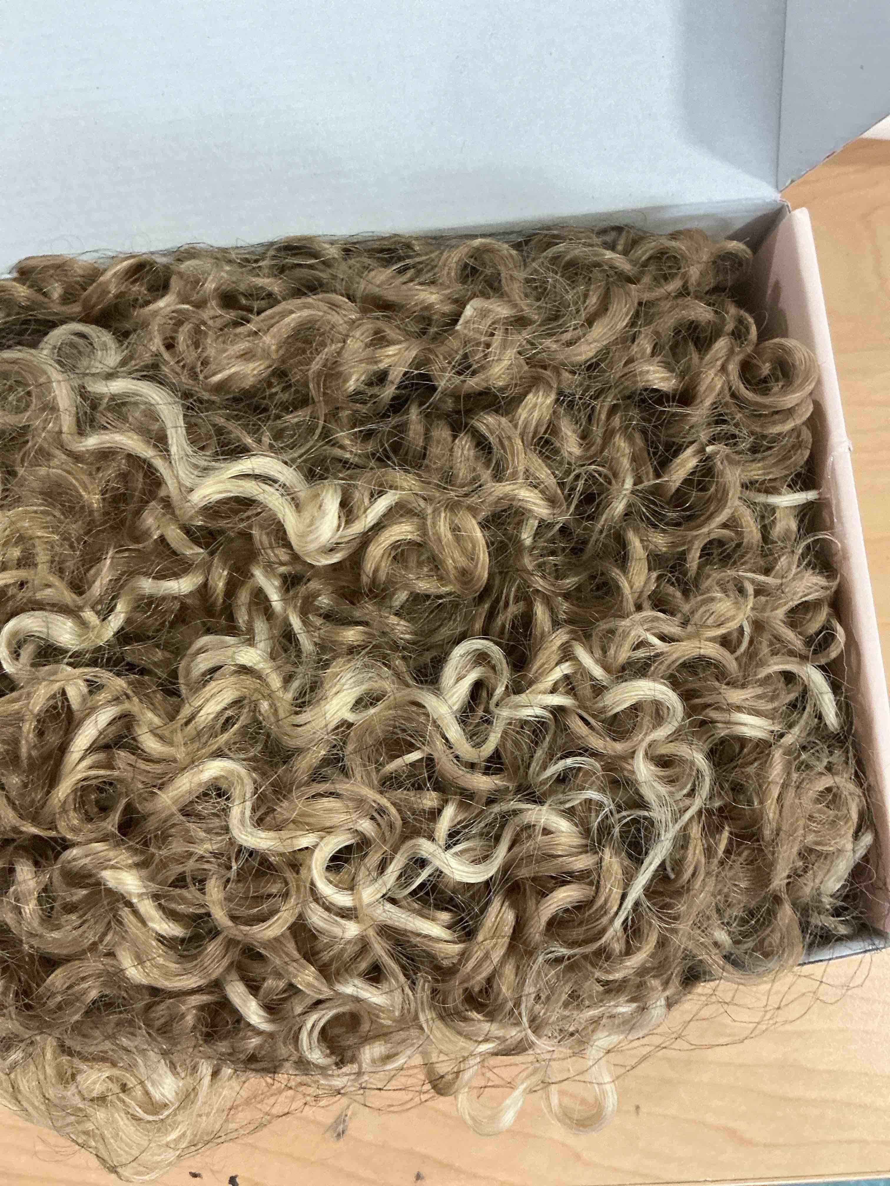 Condition photo showing Good Condition for reecho ponytail extension - 26" long curly 2-in-1 claw clip & drawstring ponytail hair extensions 100% super protein pony tail hairpieces for women - honey blonde with highlights 26 inch honey blonde with highlights
