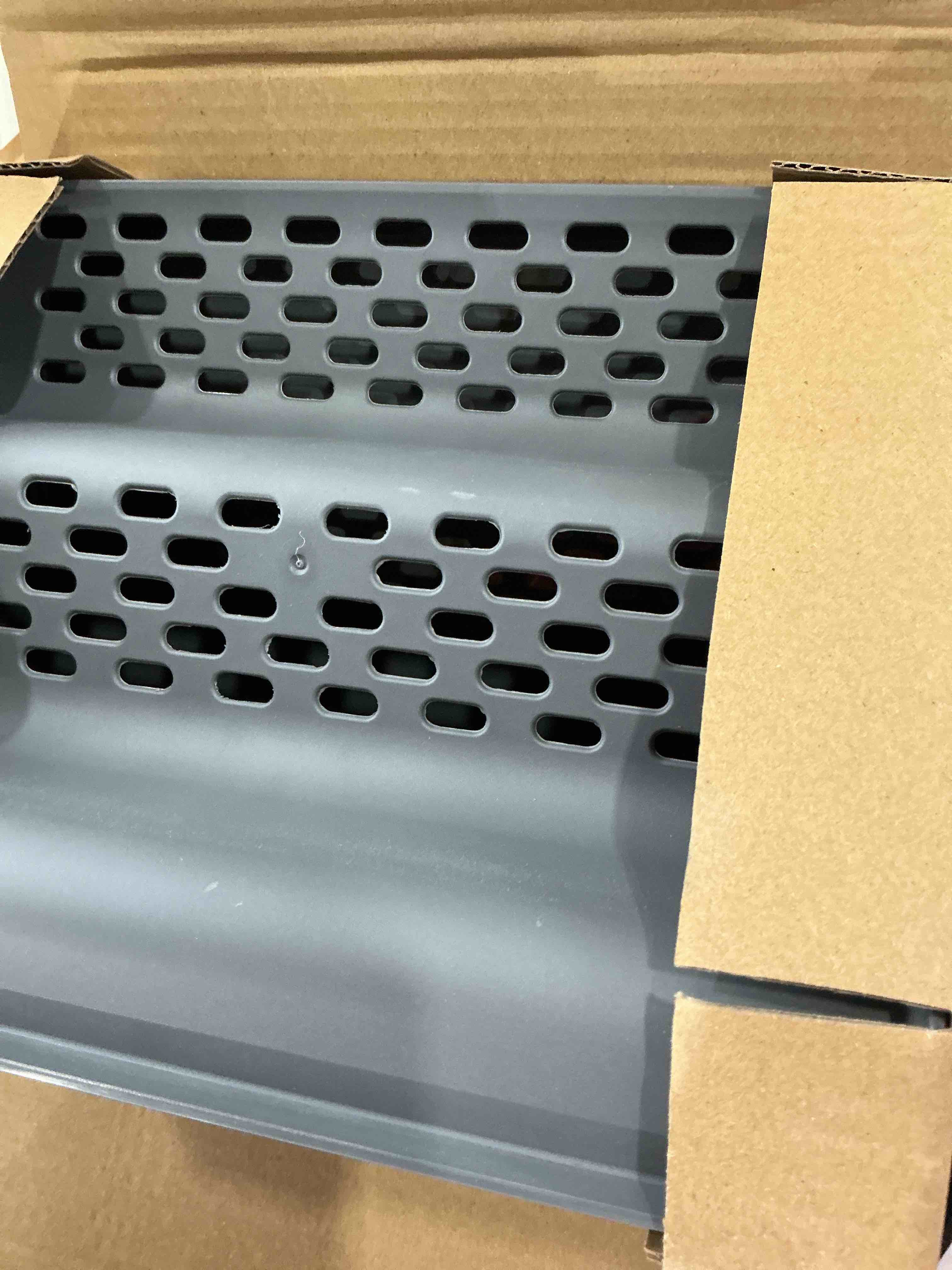 Condition photo showing New/Like New for Litter Box Step,Litter Box Ramp/Catcher, Anti-Tracking, Easy to Clean Cat Ramp for Older Cats and Small Cats (Dark Gray)