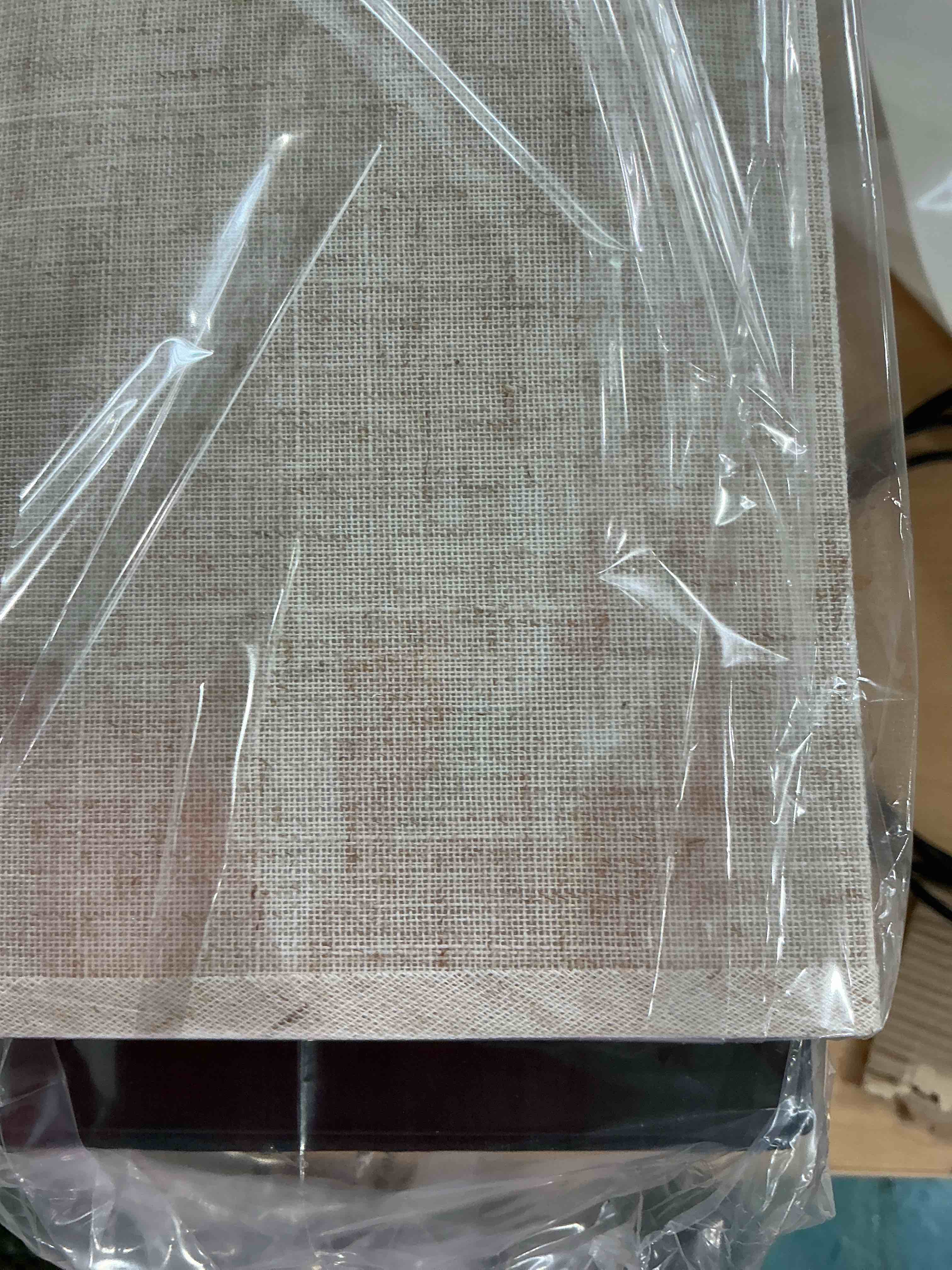 Condition photo showing New/Like New for Touch Bedside Table Lamp for Nightstand - 3-Way Dimmable Night Lamp with USB A + Type C Charging Ports and Two AC Outlets, Small Desk Light with E26 LED Bulb for Bedroom Living Room Dorm, Beige 1 Beige & Black 14.0in