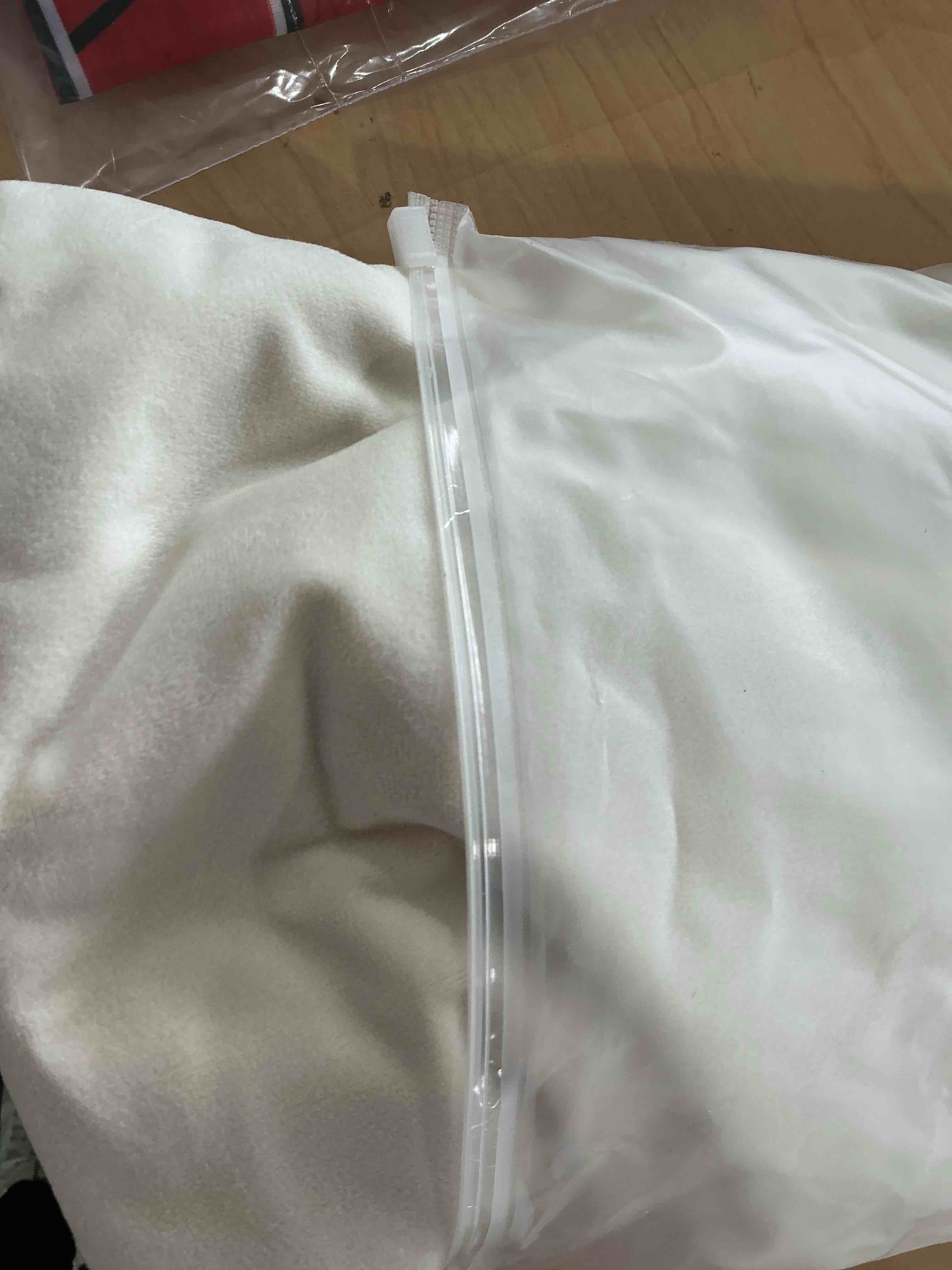 Condition photo showing New/Like New for MIULEE 26x26 Inch Euro Sham Velvet Pillow Covers, Set of 2 Large Square Decorative Pillows -Cream White Super Soft for King Bed, Sofa, Couch, Accent Chairs 26" x 26" (Pack of 2) Cream White