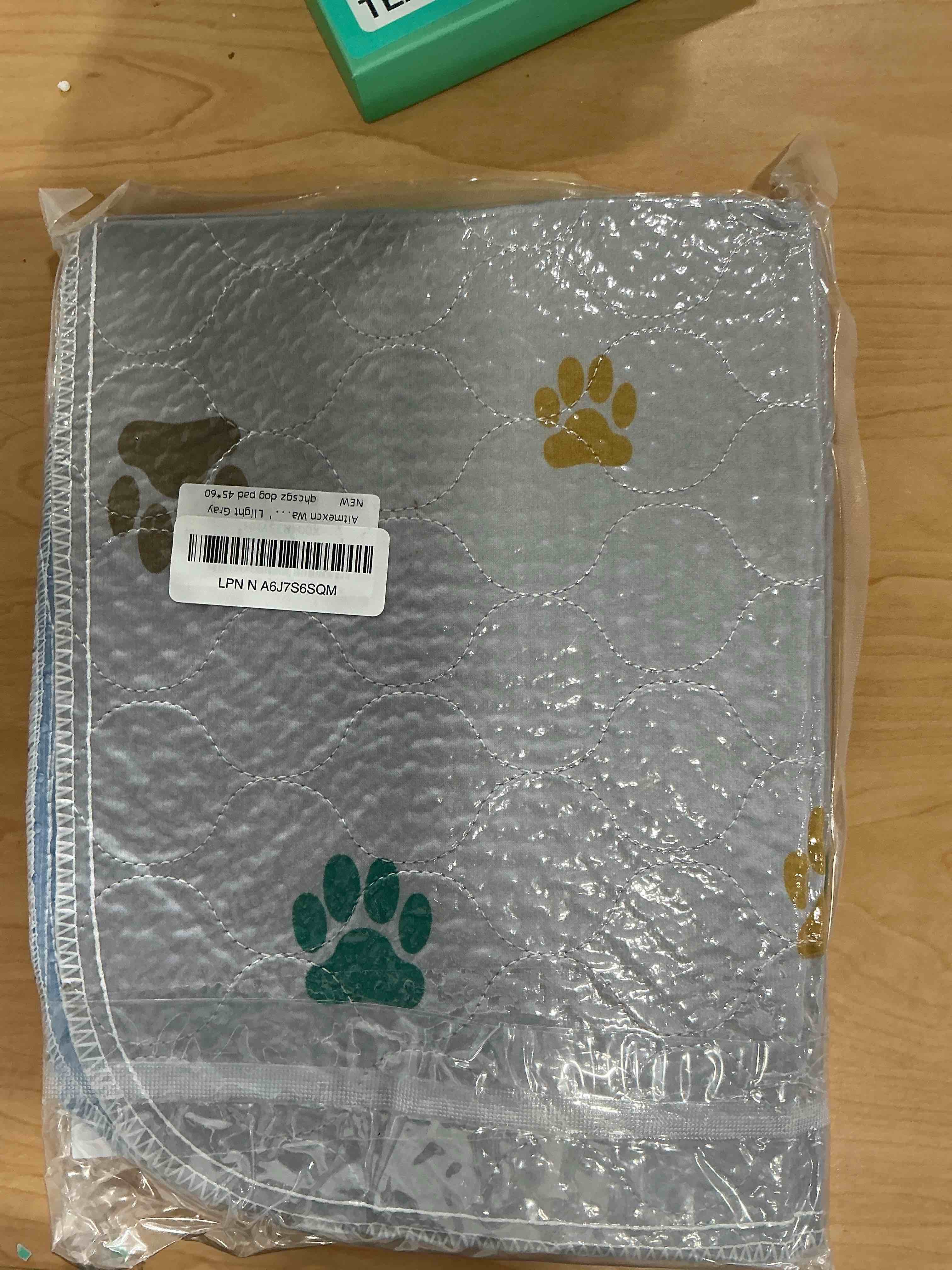 Condition photo showing New/Like New for Aitmexcn Washable Puppy Dog Pee Pad, 2PCS 100% Waterproof Whelping Training Mat for Puppy/Senior Dog, Fast Drying Reusable Puppy Pads for Indoor, Outdoor and Car Travel- 18x24'' Llight Gray Gray 18*24''-2pcs