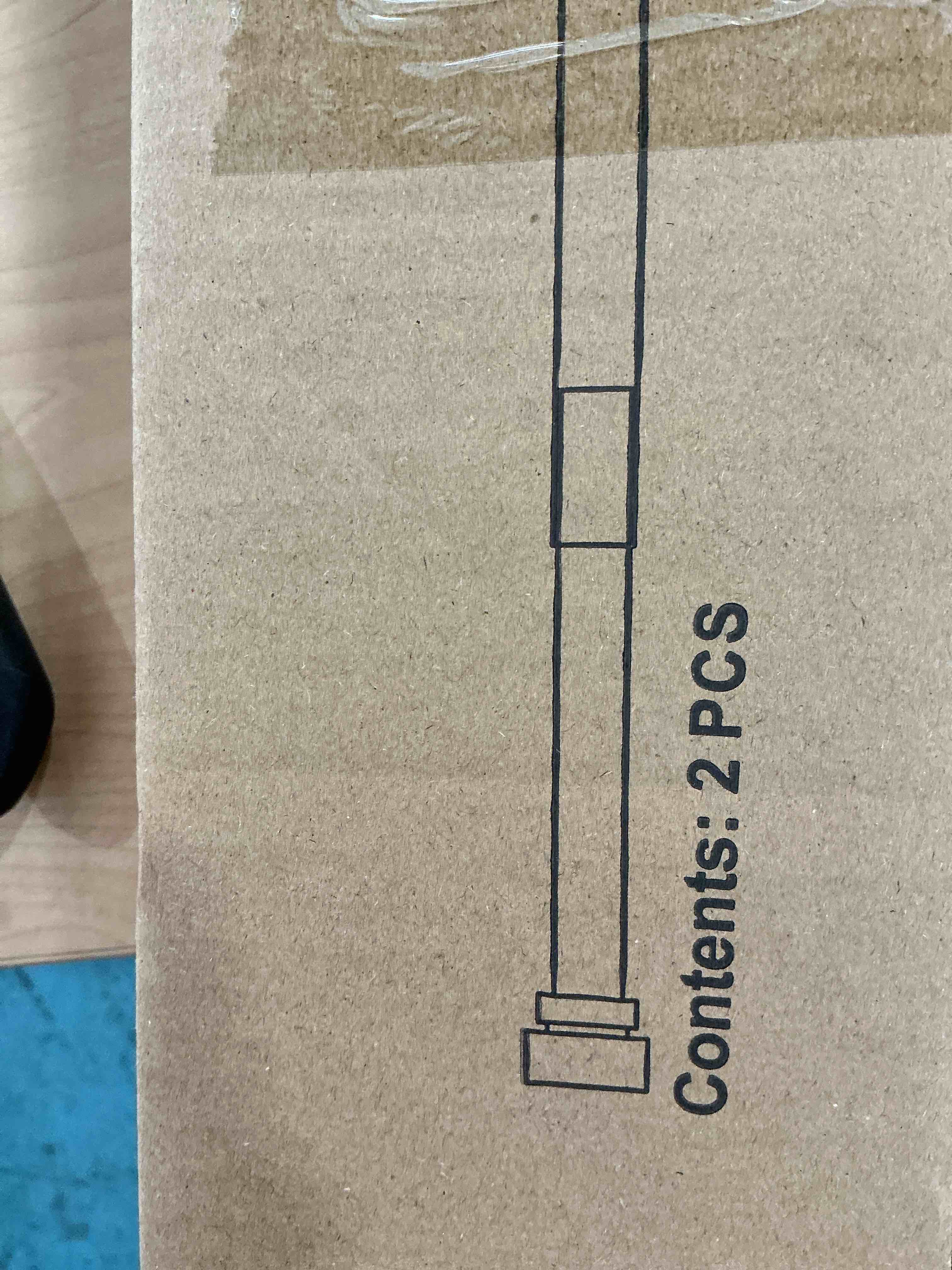 Condition photo showing New/Like New for 2 Pack Warm Gold Curtain Rods for Windows 28 to 48 Inches Adjustable Length Heavy Duty 1" Diameter Brass Window Curtain Rod with Solid Metal Finials for Outdoor Farmhouse Bedroom Kitchen Living Room Warm Gold 16"-60"|2 Pack