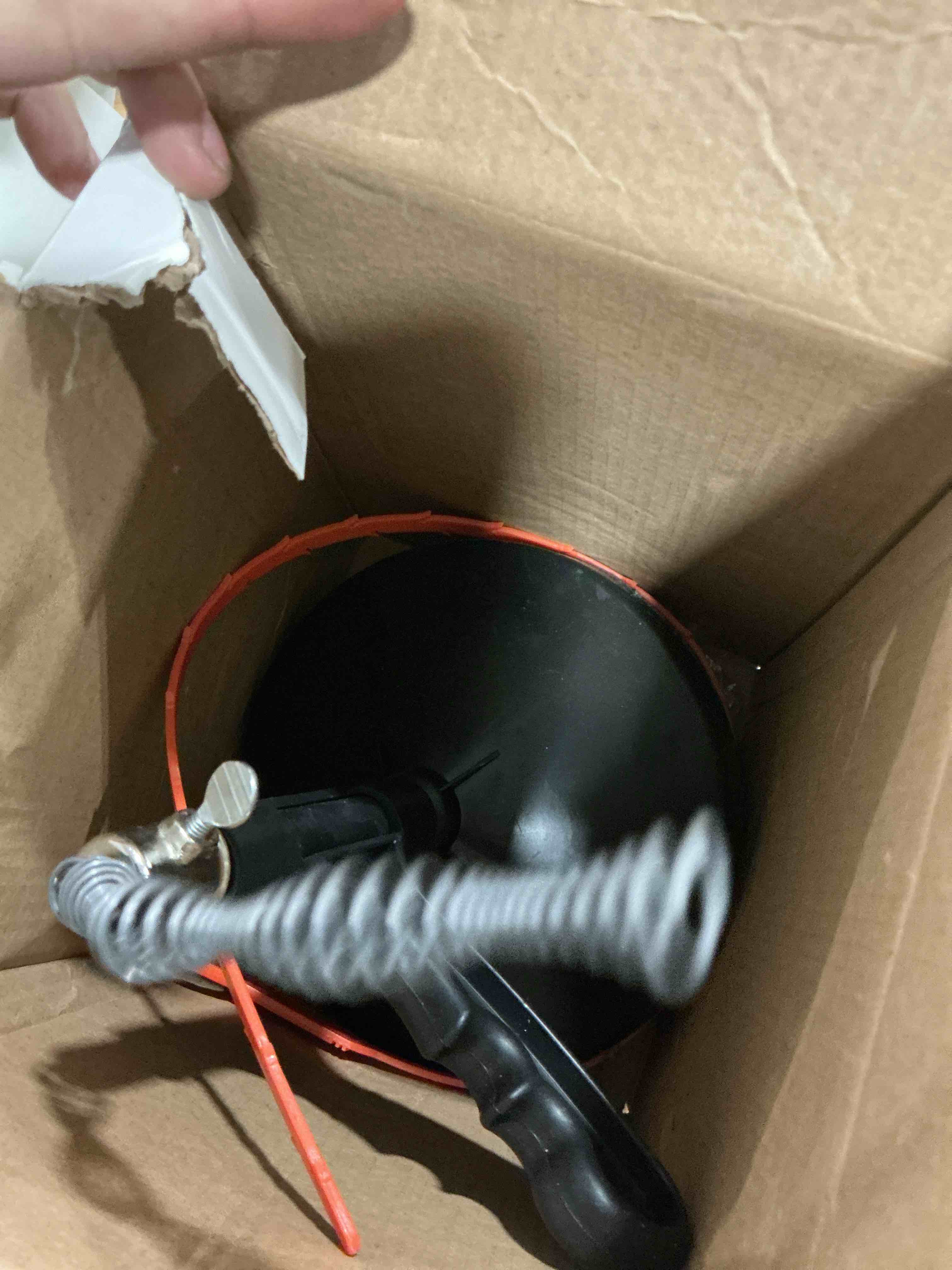 Condition photo showing Good Condition for FLSEPAMB Drain Auger 25 Ft Plumbing Snake Snake Drain Clog Remove Tool Professional Sink Snake for Bathtub Drain, Kitchen Sink, Comes with Gloves and 25 Inch Snake Hair Clog Remover Black